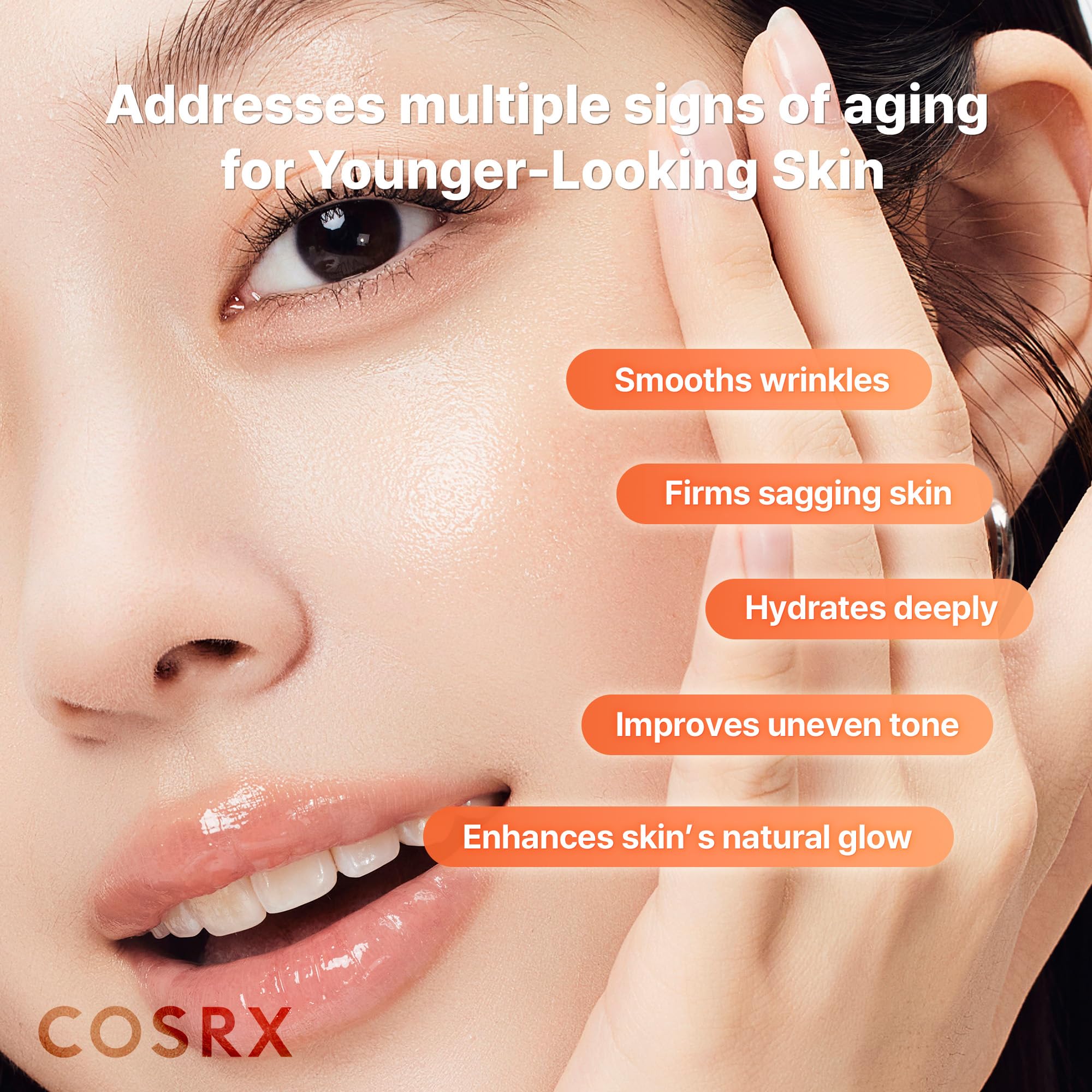 COSRX 5 PDRN Hyaluronic Hydrogel Face Mask, Glass Skin Glow, 34g - COSRX