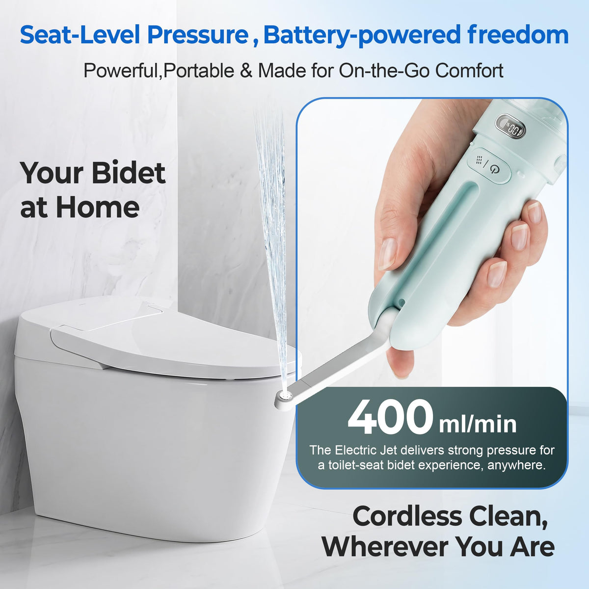 Electric Portable Bidet Rechargeable Travel Bidet for Women - WeWi HLTH Official Imagery - 4