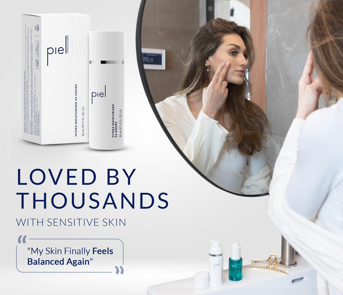 Hydra Moisturizer 24Hrs Lightweight Facial Cream with Beta - PIEL BY MIGUELINA CALDERON Official Imagery - 8
