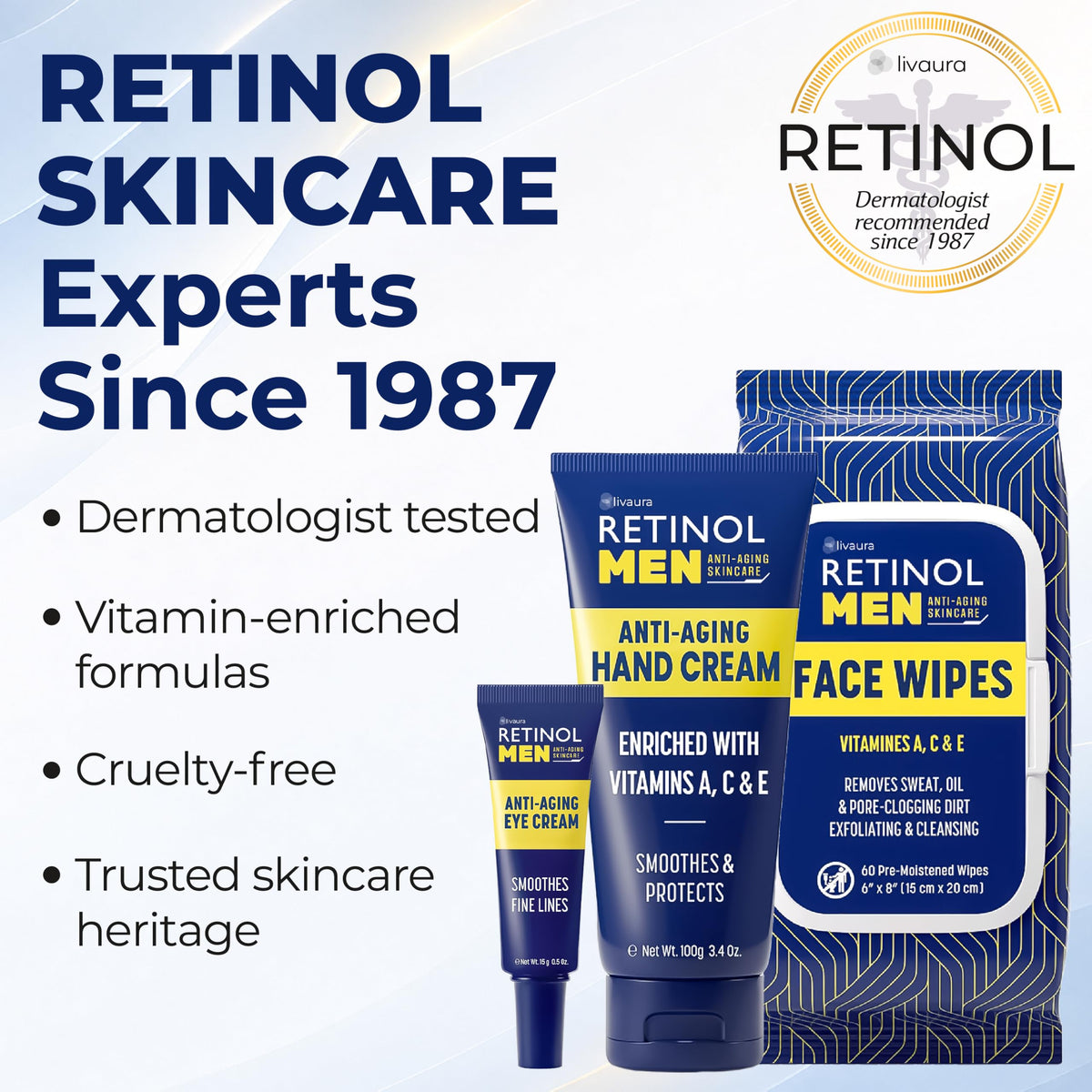 LIVAURA Retinol Eye Cream for Men - Retinol Official Imagery - 8