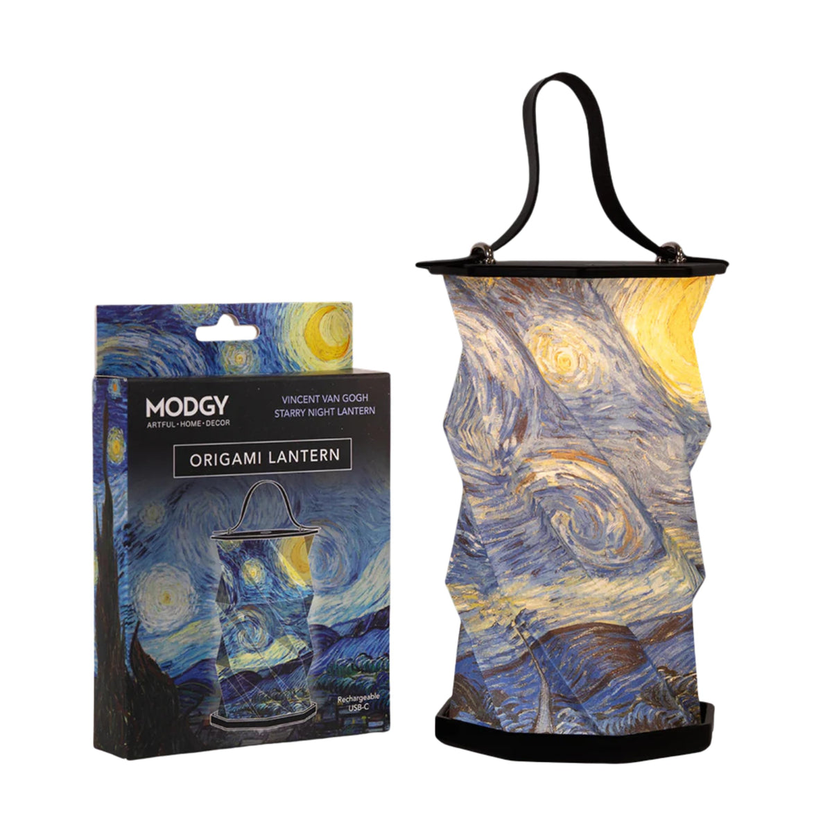 Starry Night Origami Lantern Rechargeable LED Decorative - MODGY Official Imagery - 1