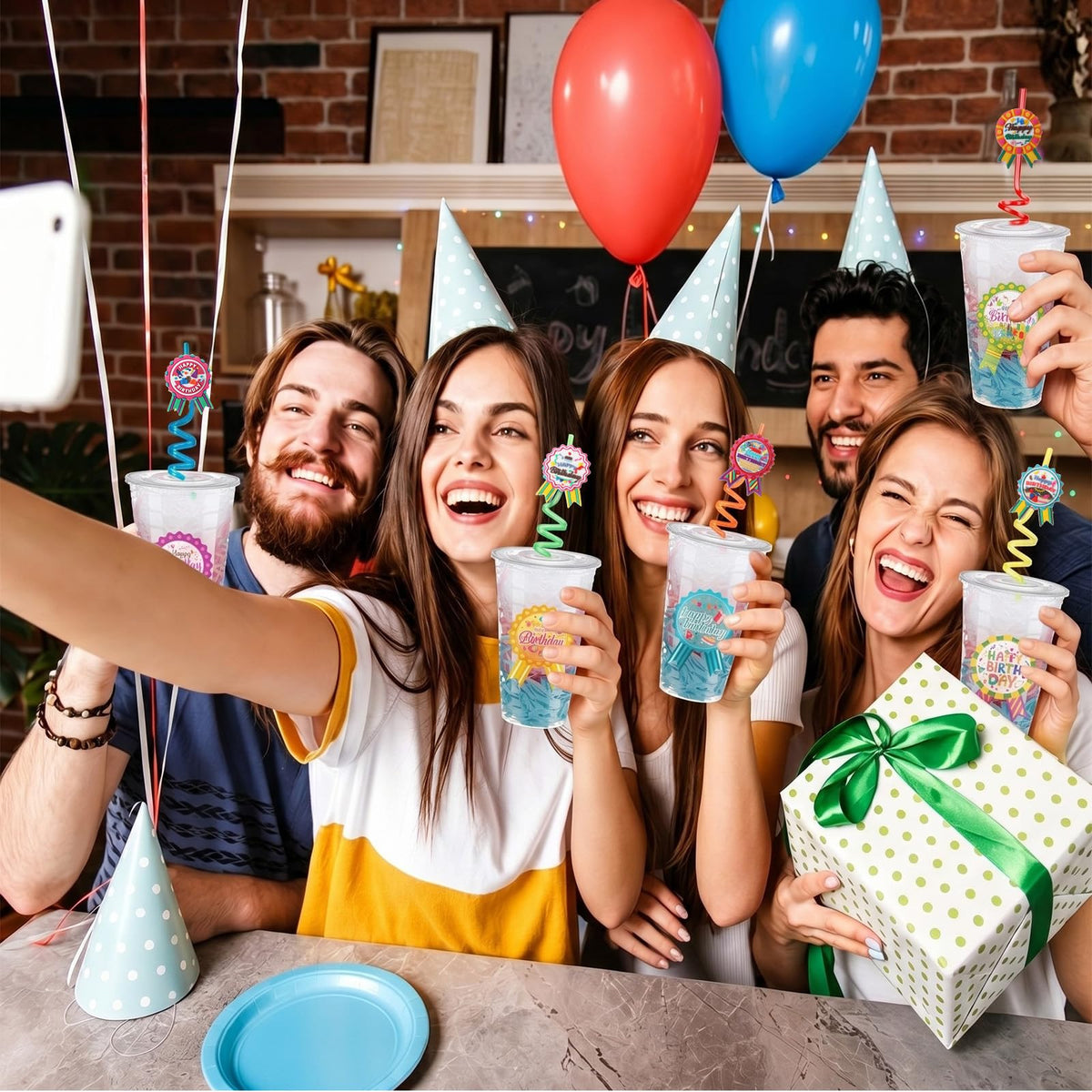 Maxdot 24 Sets Birthday Cups for Classroom Happy Birthdays - Maxdot Official Imagery - 7