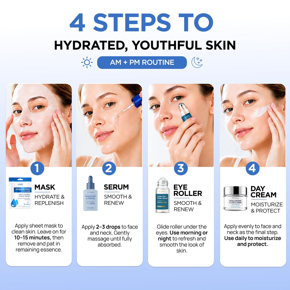 Klar Co Hyaluronic Acid Korean Skin Care Set Dermatologist - KLAR & CO Official Imagery - 6