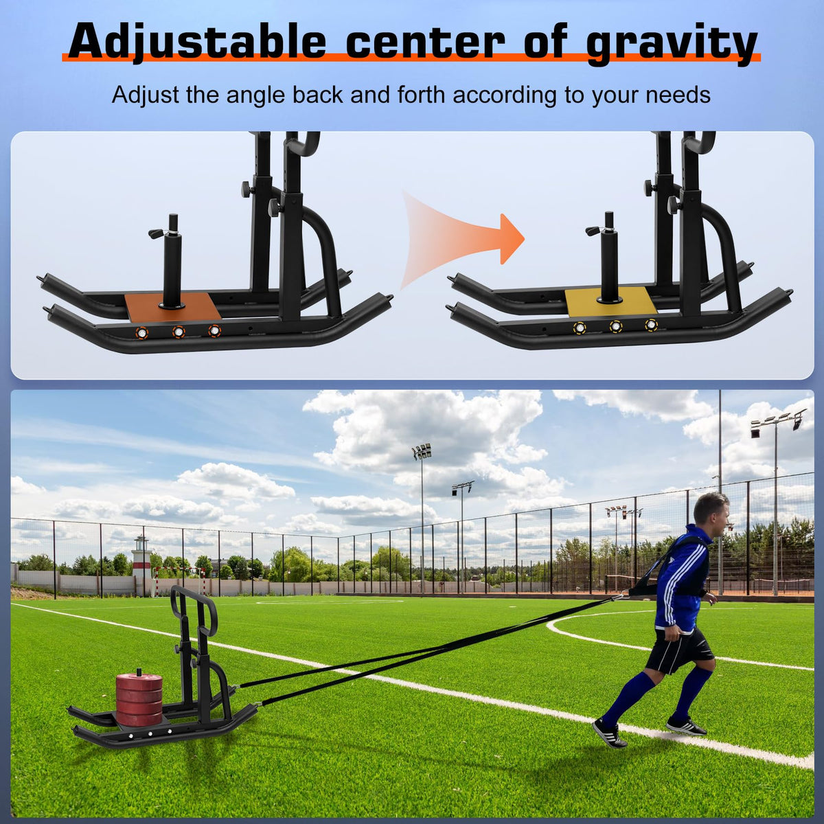 Weight Sled Fitness Sled Fitness Strength Training Sled - Pulaim Official Imagery - 5
