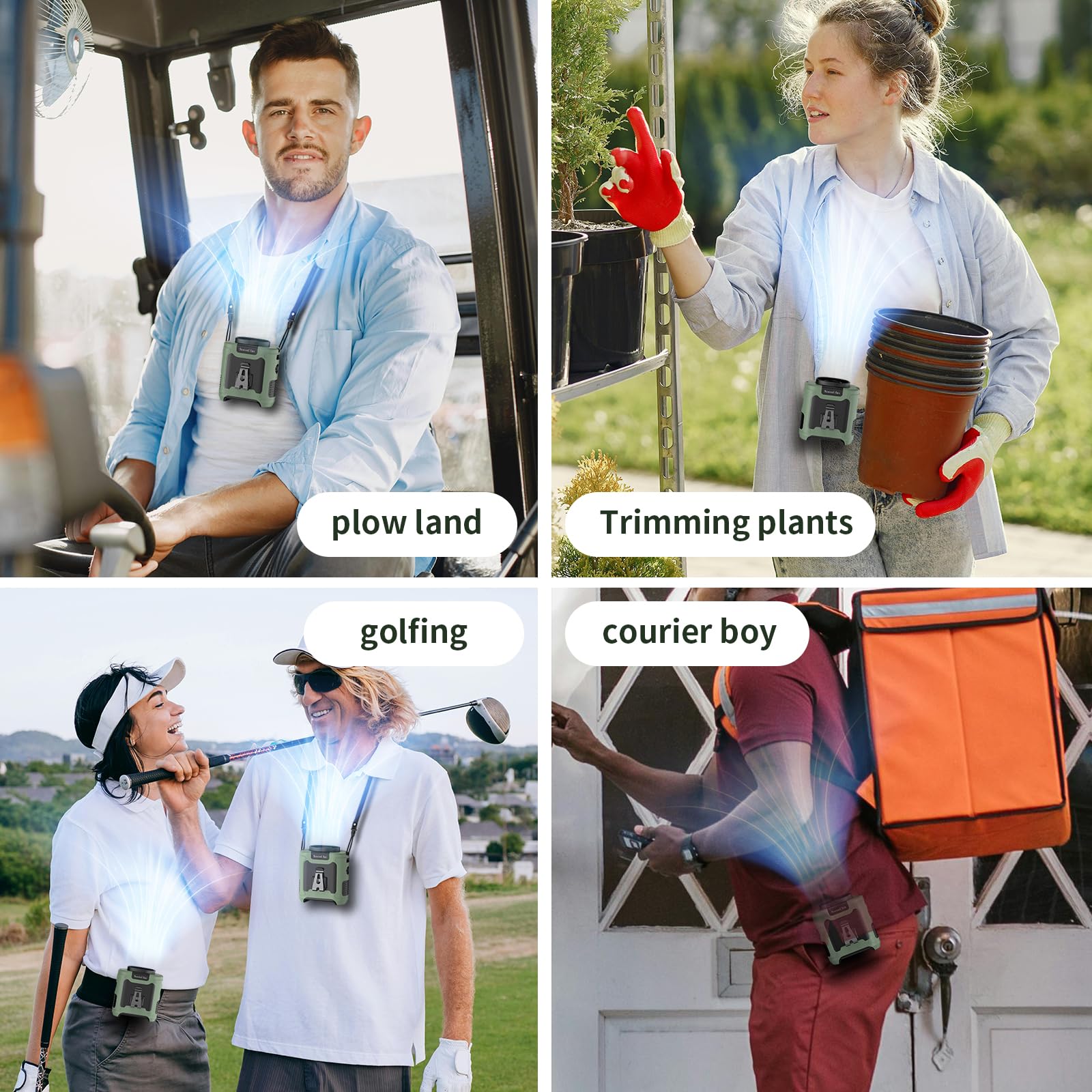 Socool fan Socool 10000mAh Portable Waist Fan Clip on Wearable Belt Personal Fan - Socool fan Official Product View 9