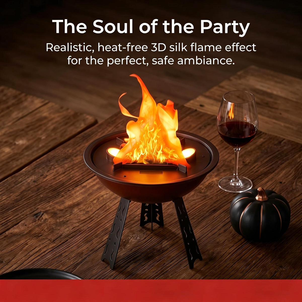 3D LED Fake Fire Lamp - WVIOUOPU Official Imagery - 8