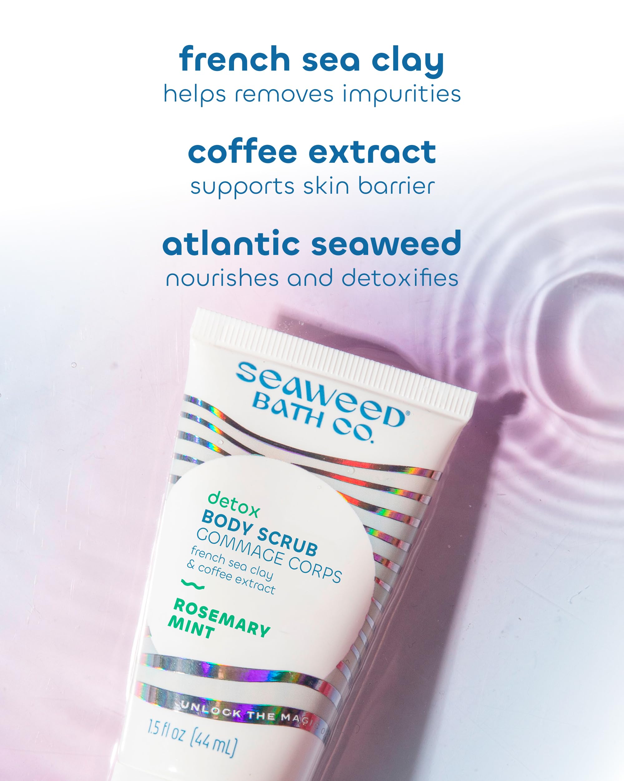 The Seaweed Bath Co. Seaweed Bath Co. Detox Body Scrub, Rosemary Mint - The Seaweed Bath Co. Official Product View 5