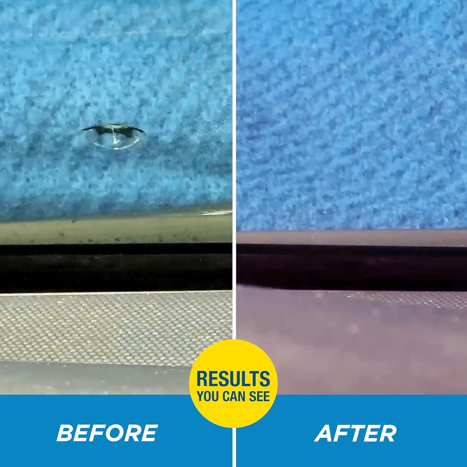 Rain-X windshield repair kit with durable resin, includes tools for quick, easy fixing of windshield chips and cracks.