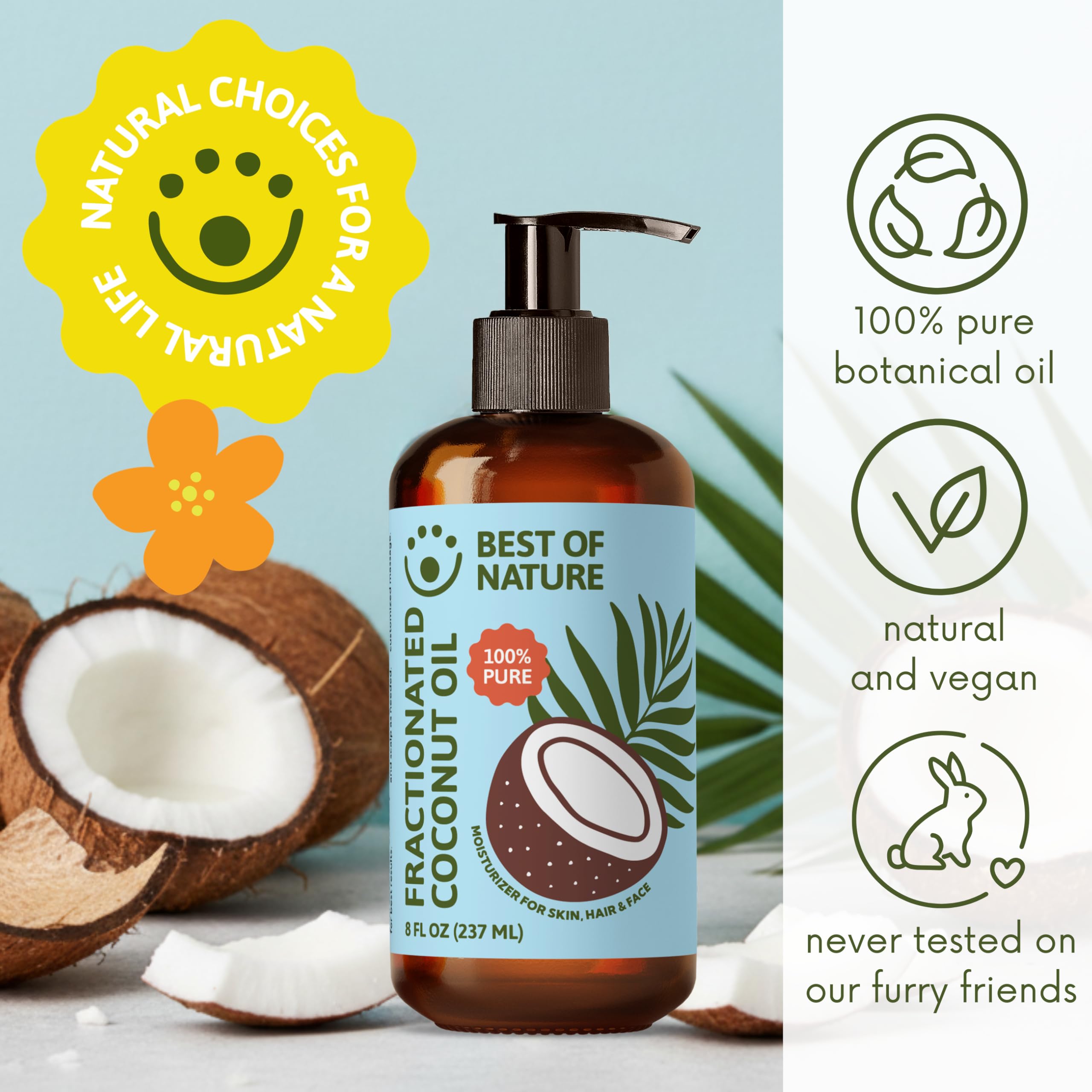 Best of Nature Fractionated Coconut Oil for Skin Massage - Best of Nature Official Imagery - 4