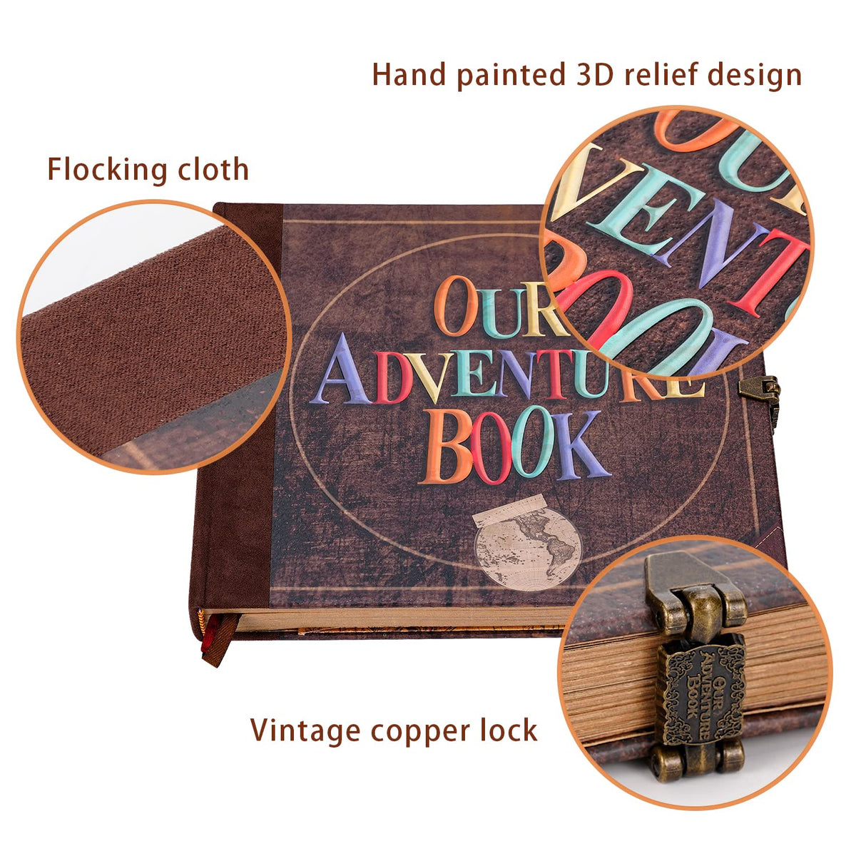 Our Adventure Book Scrapbook Photo Album Retro Style - JIMBON Official Imagery - 6