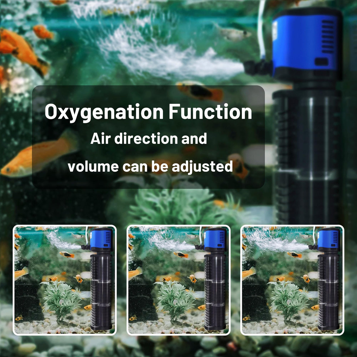 TARARIUM Aquarium Filter for Fish Tank 4 in 1 Small fit 20 - TARARIUM Official Imagery - 7