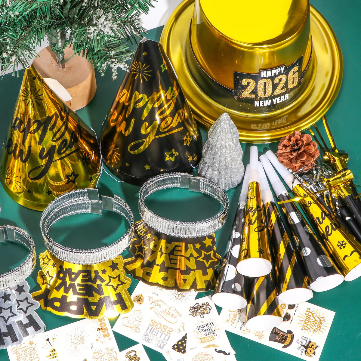 2026 New Years Eve Party Supplies 60 Pcs New Year Eve Party - TOTSHOM Official Imagery - 5