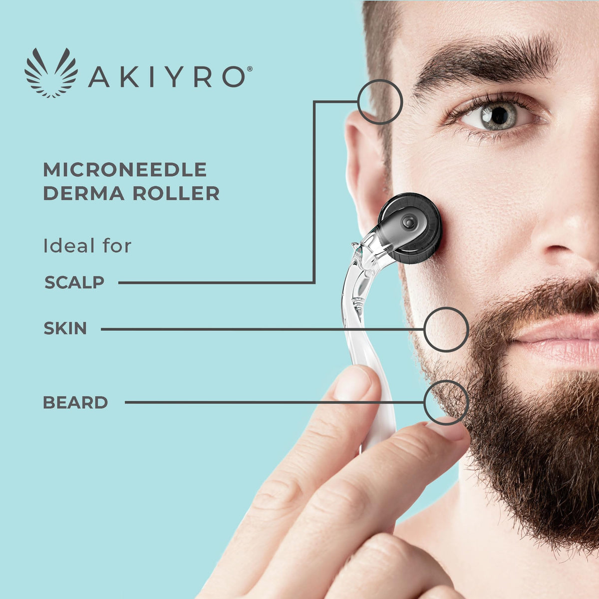 AKIYRO Derma Roller 0 30mm - AKIYRO Official Imagery - 5
