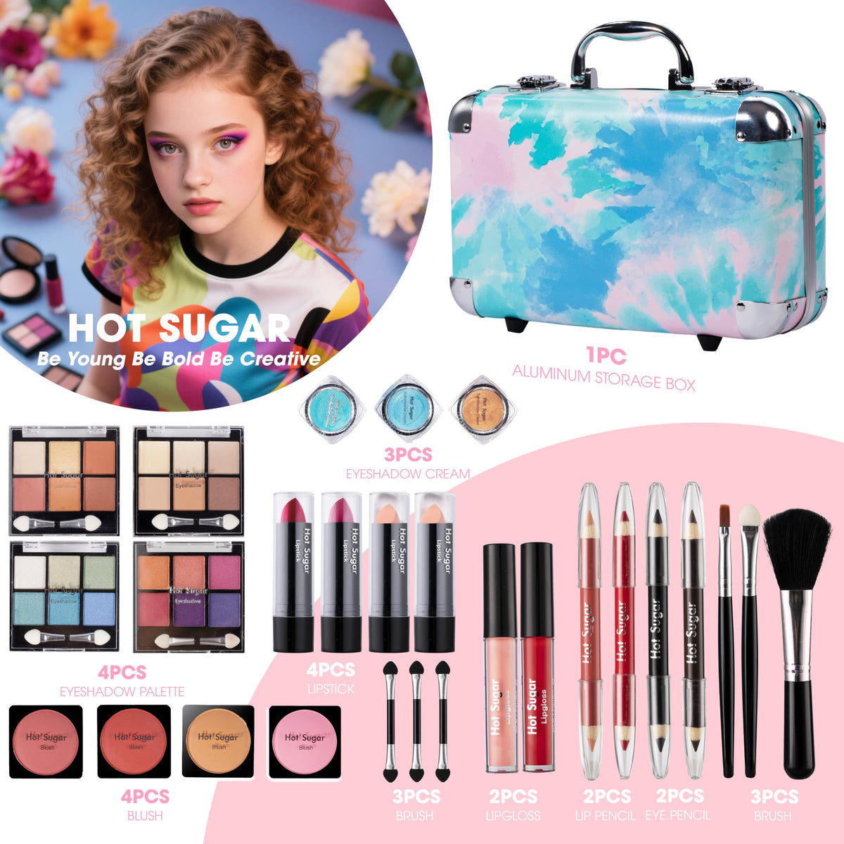 Hot Sugar All in One Makeup Set for Adults and Girls - Hot Sugar Official Imagery - 3