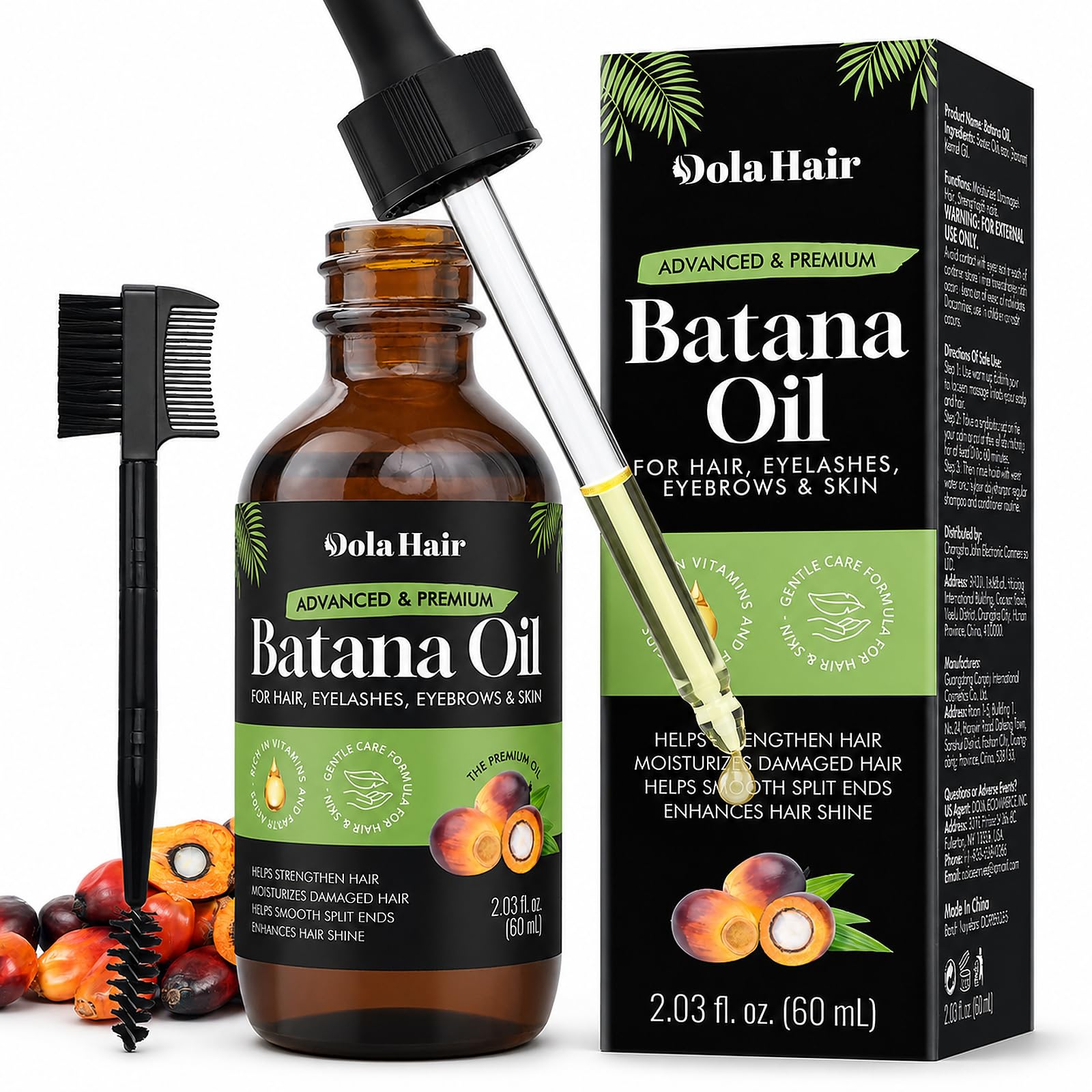 Dolahair Batana Oil for Hair, Scalp & Skin, Natural Elaeis Oleifera Kernel Oil, - Dolahair Official Product View 2