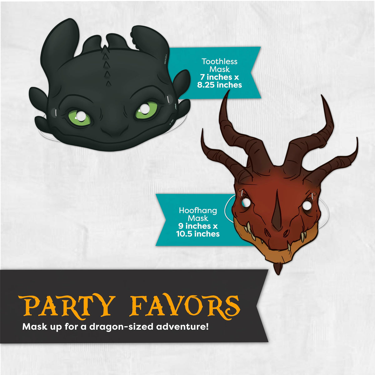 How to Train Your Dragon Party Supplies with Banner Mask - Unique Official Imagery - 5