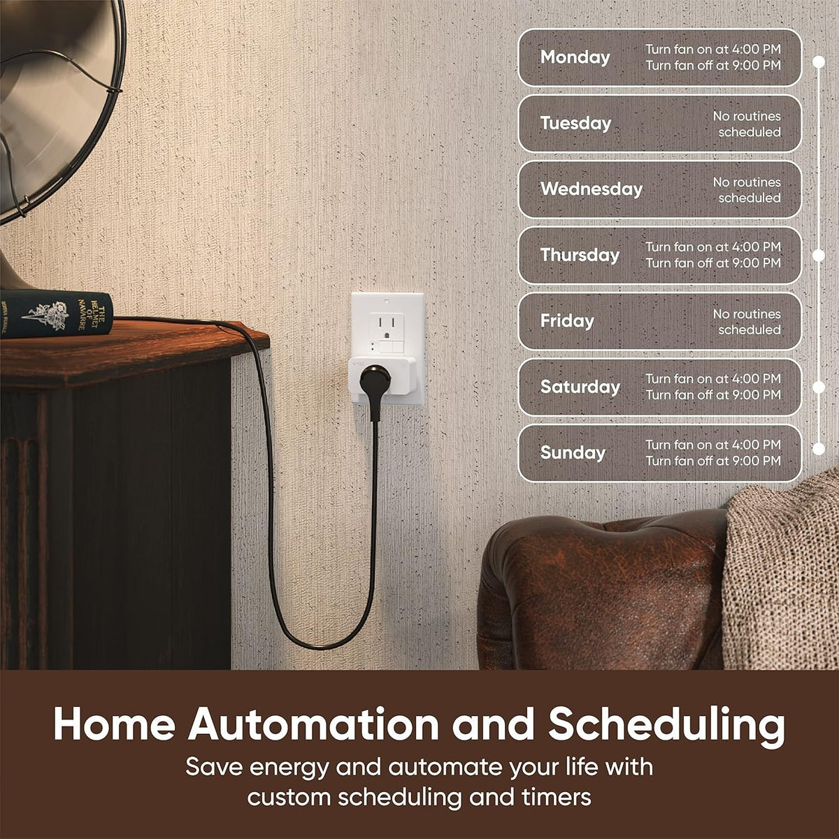 Wyze Smart Plug 2 4GHz Wi Fi Outlet Certified for Humans 2 - Wyze Lifestyle Official Imagery - 5