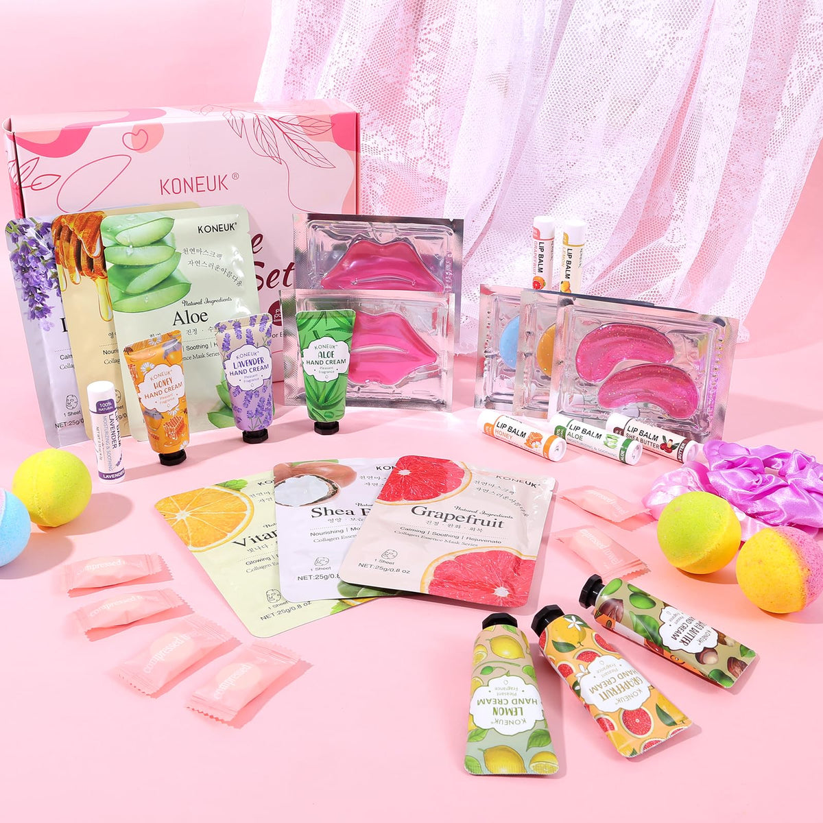 60PCS Spa Party Supplies for Girls Sleepover Party Supplies - KONEUK Official Imagery - 8