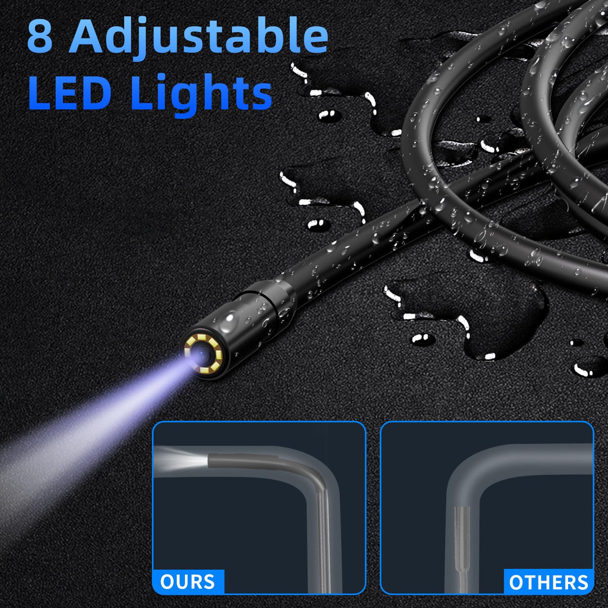 Endoscope Camera with Light for Drain Pipe Plumbing Mechanic - WINWEND Official Imagery - 4