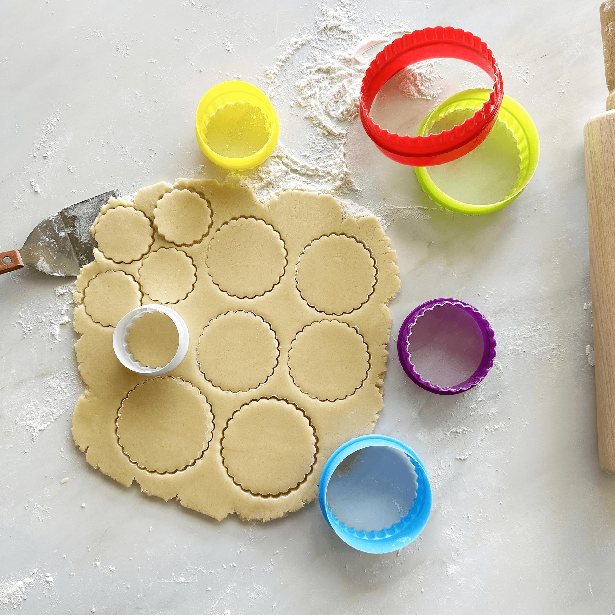R&M International Round, Set of 6 Cookie & Biscuit Cutter Set, Sizes, - View 9
