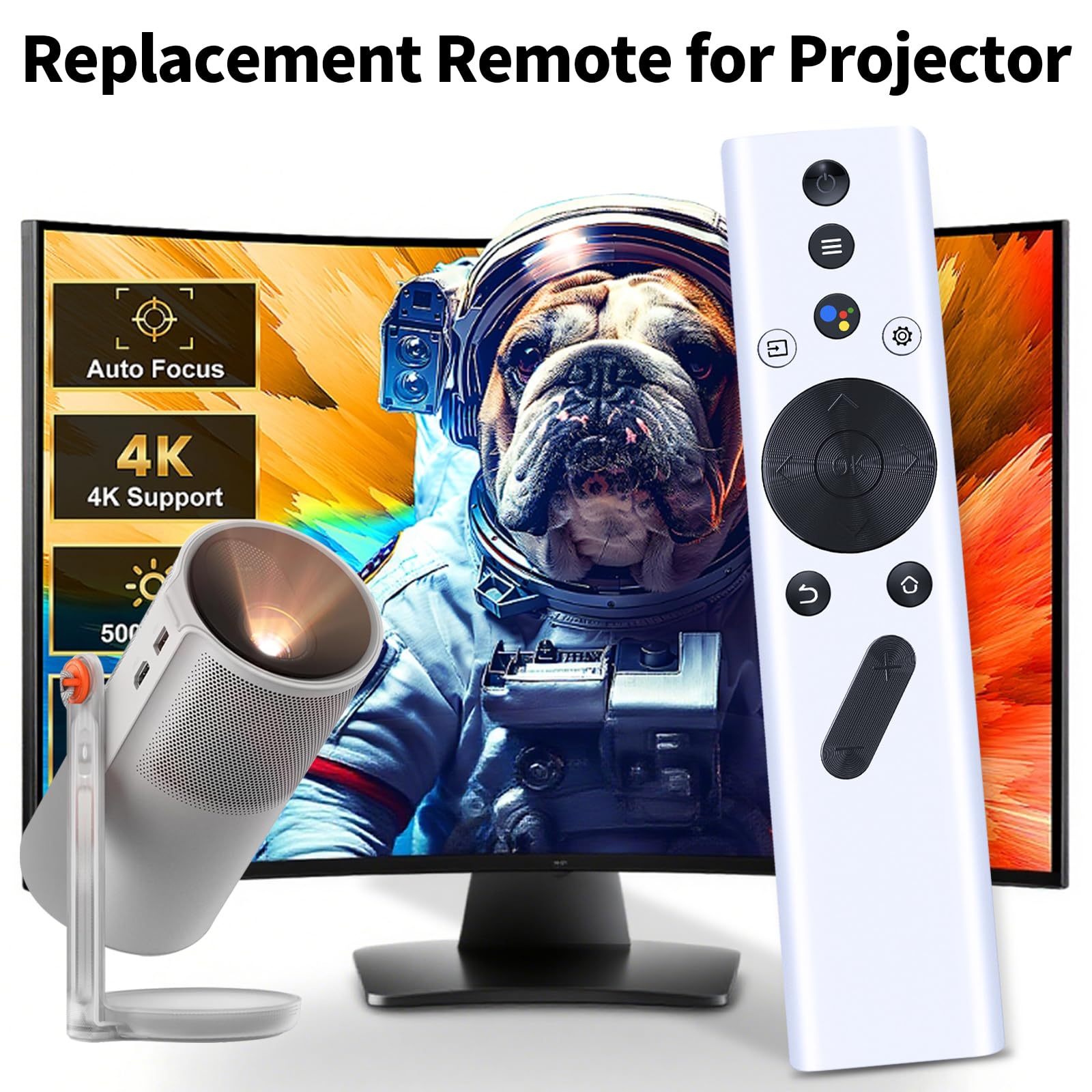 RETROSUN New Replacement Remote Control Compatible with XGIMI Hal by RETROSUN - Angle View 2