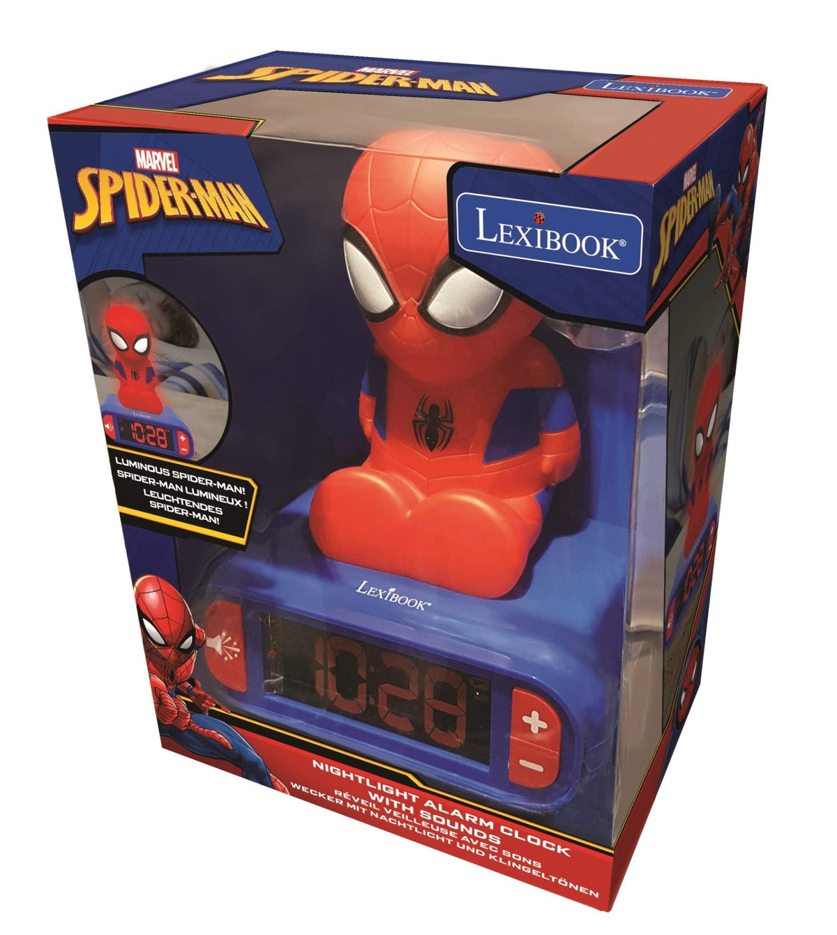 LEXiBOOK Spider Man Nightlight Alarm Clock RL800SP - LEXiBOOK Official Imagery - 6