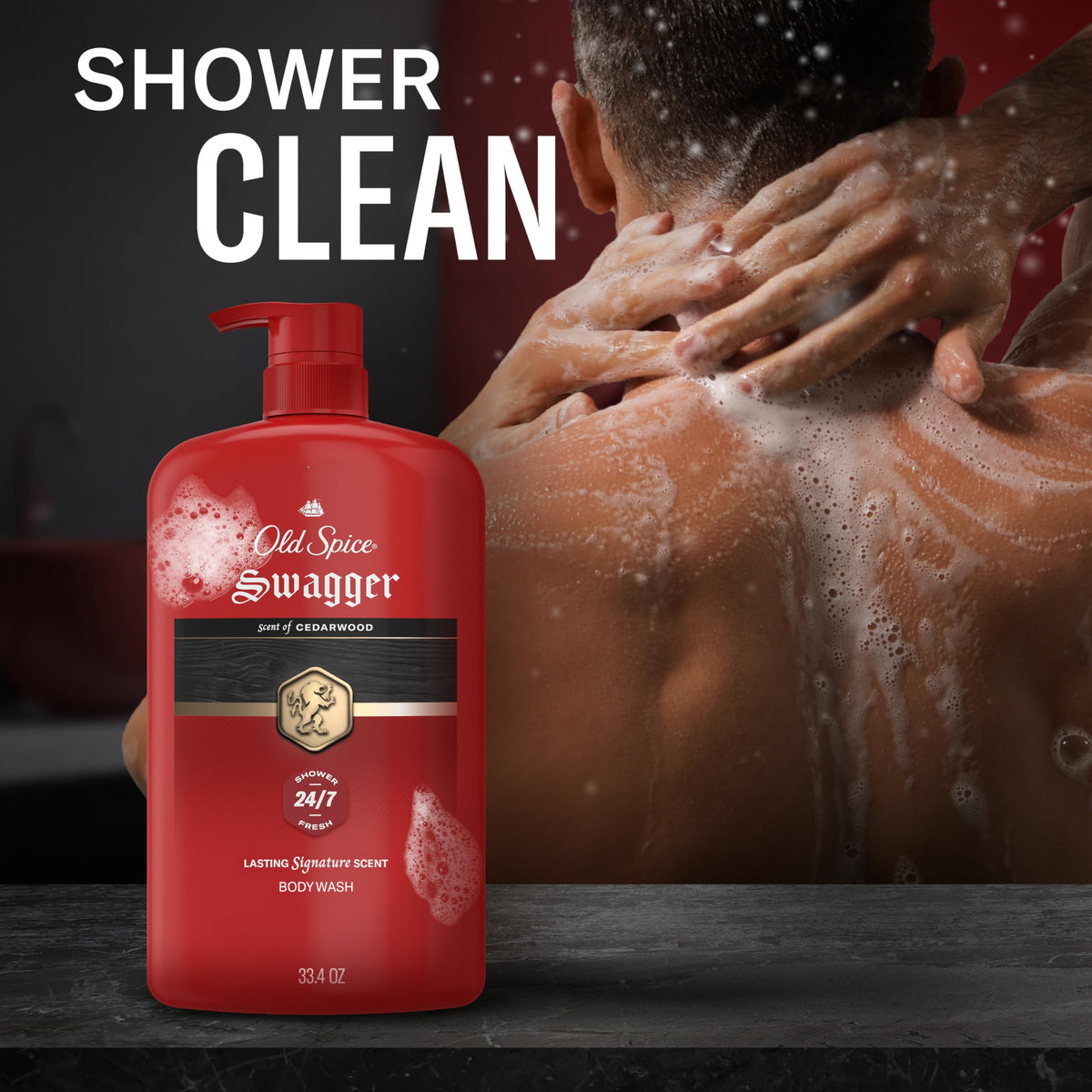 Old Spice Body Wash for Men 24 7 Shower Fresh with Long - Old Spice Official Imagery - 6