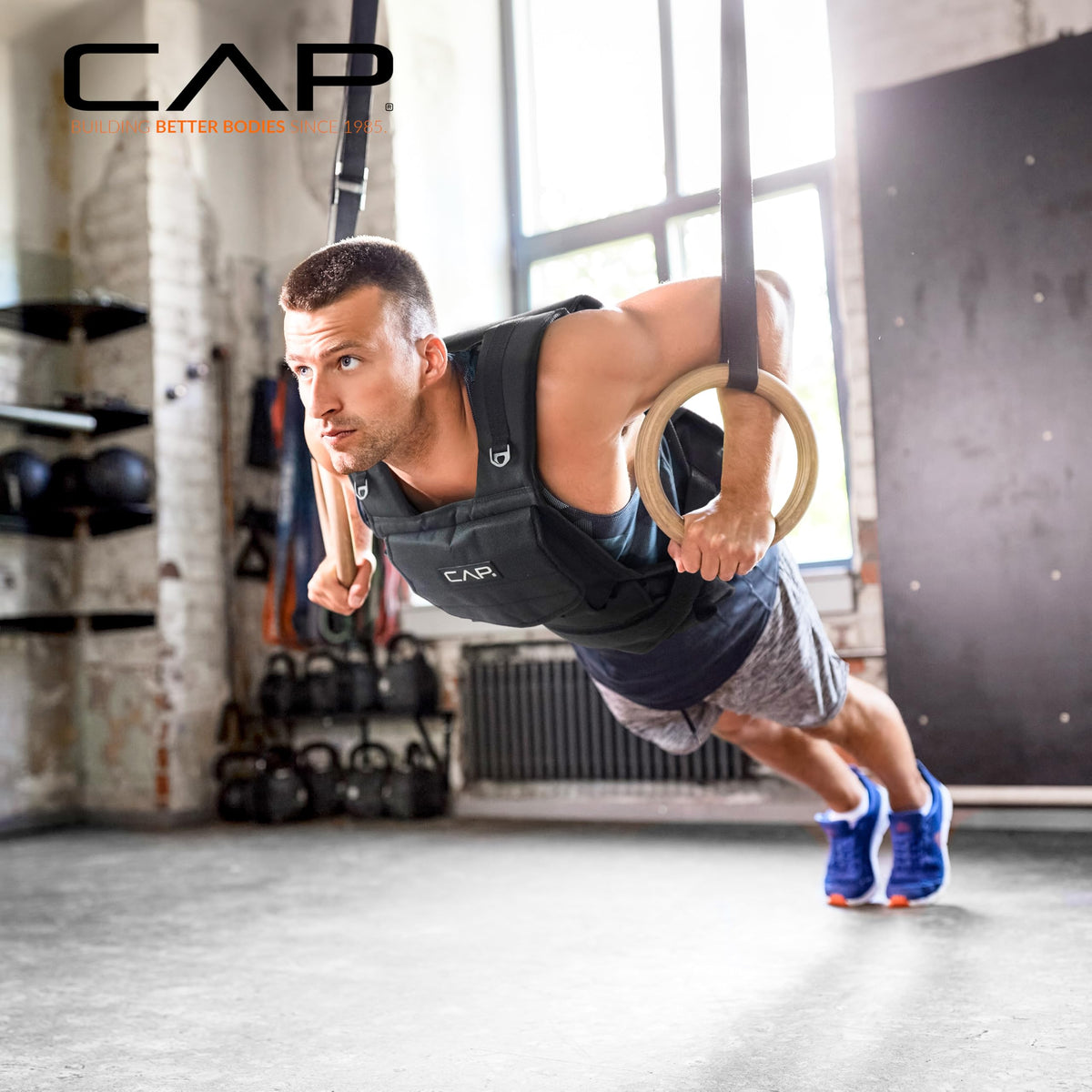CAP Adjustable Weighted Vest 20 150 lbs for Strength - CAP Official Imagery - 8