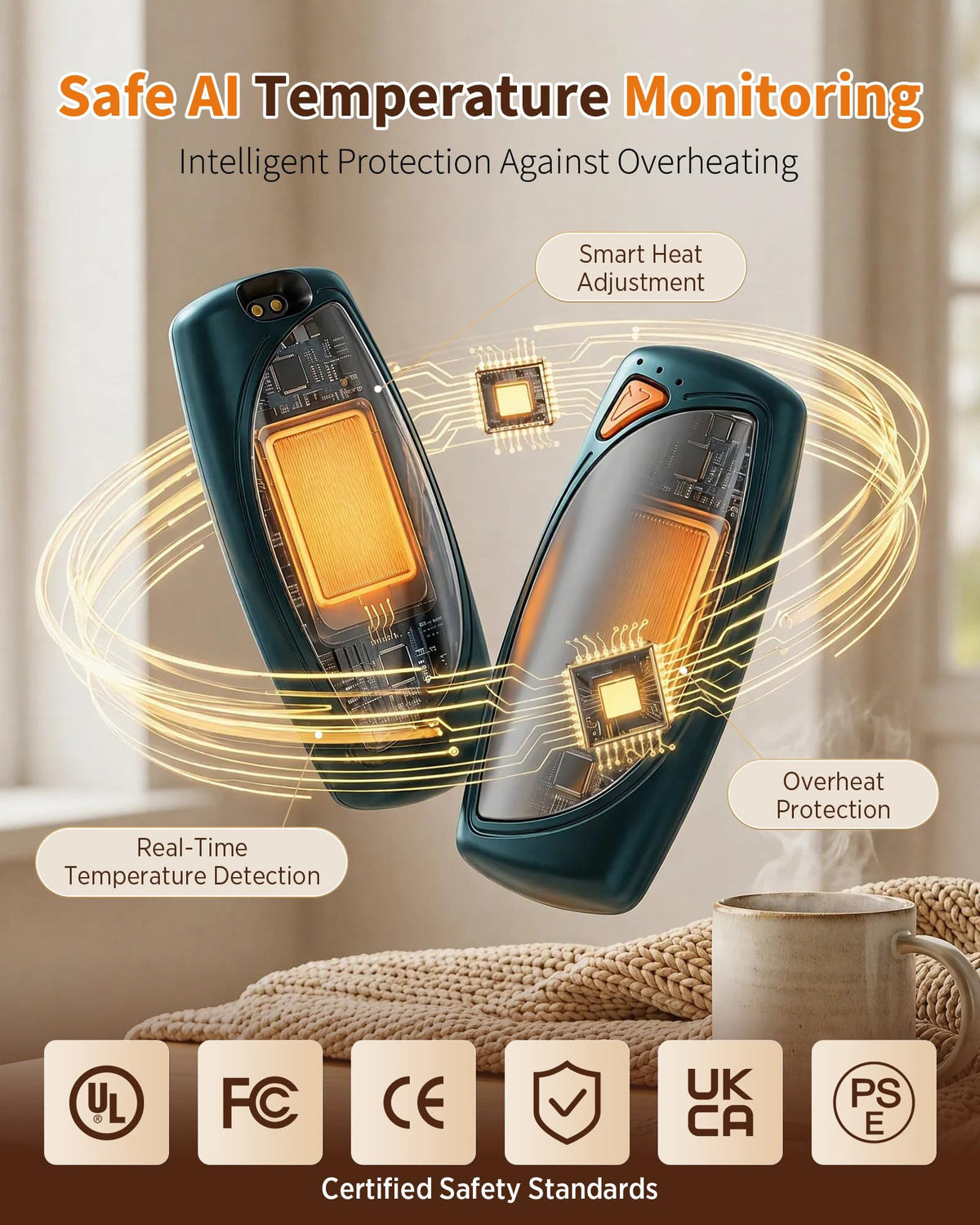 Rechargeable Hand Warmers 2 Pack 24H Ultra Long Battery with - COTOP Official Imagery - 8