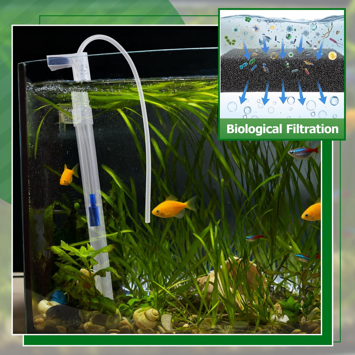 Sieral Undergravel Aquarium Filter for 40 55 Gallon Fish - Sieral Official Imagery - 6