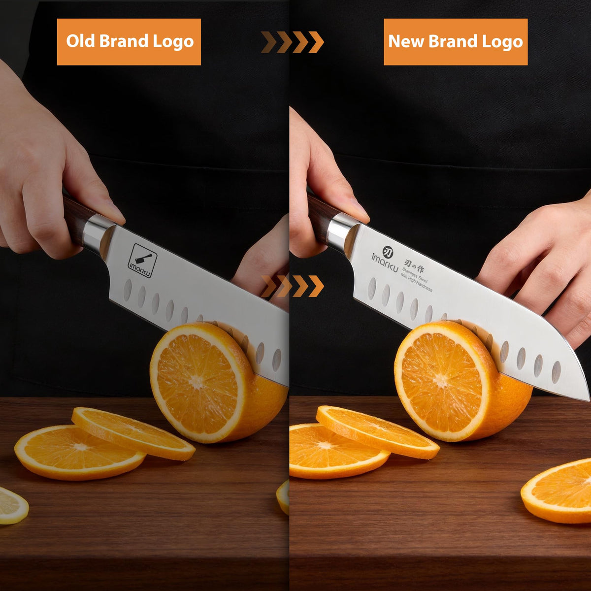 imarku Santoku Knife 7 Inch with Sharp Japanese High Carbon - imarku Official Imagery - 7
