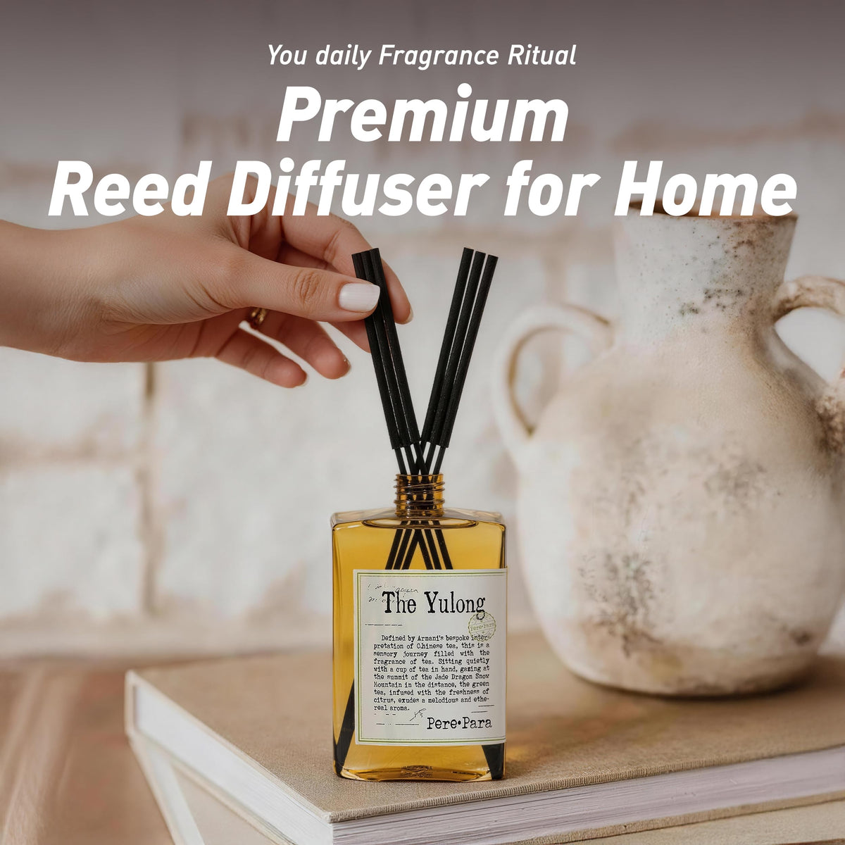 The Yulong Scent Reed Diffuser Refill Set 13 53 fl oz with 6 - Pere Para Official Imagery - 3
