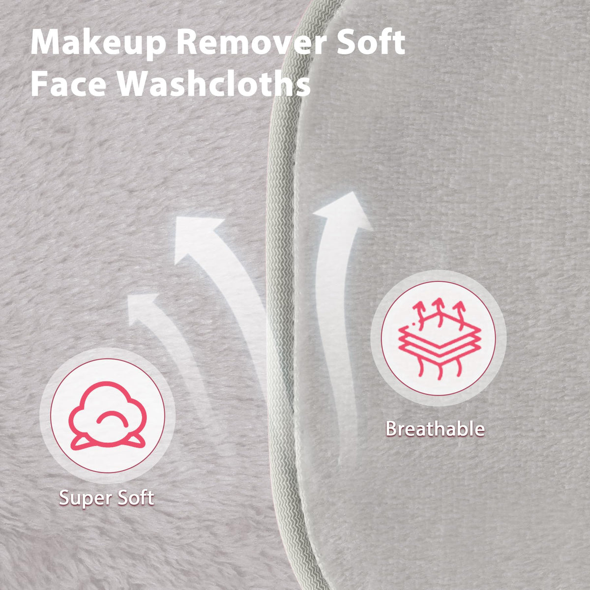 Natwag Makeup Remover Cloth 6 x 6 Make Up Towels Reusable - Natwag Official Product Imagery - 4