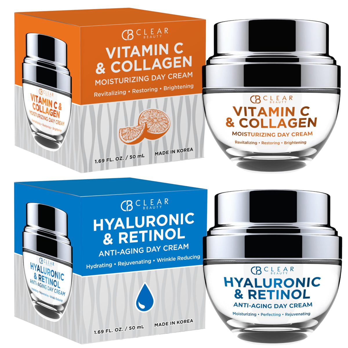 Clear Beauty Face Moisturizer Cream Value Set Dermatologist - Clear Beauty Official Imagery - 2