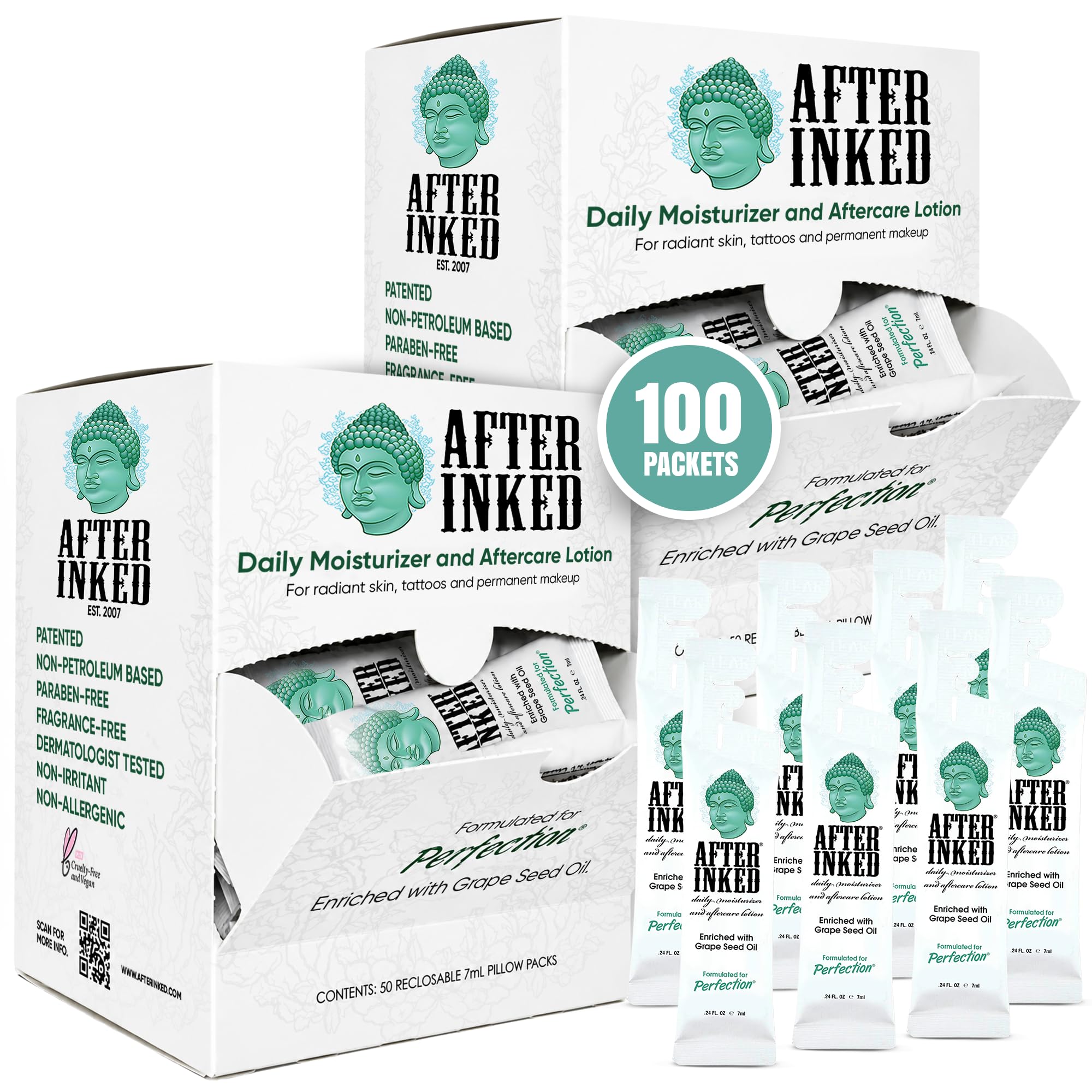 After Inked Tattoo Aftercare Lotion Moisturizer Balm 3oz - After Inked Official Product Imagery - 8