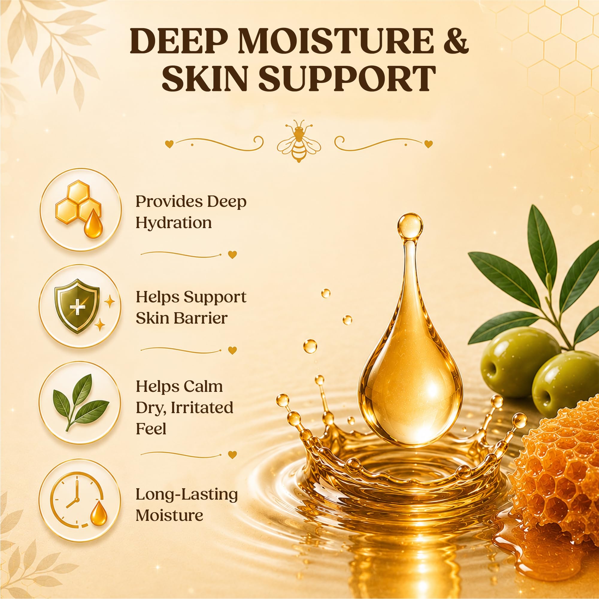 Medicine Mama's Apothecary Sweet Bee Magic Organic Honey Bee Balm for Face, Skin & Body - All in One Honey Balm - Beeswax Body Moisturizer - All Natural Aid - 1 jar (4oz)