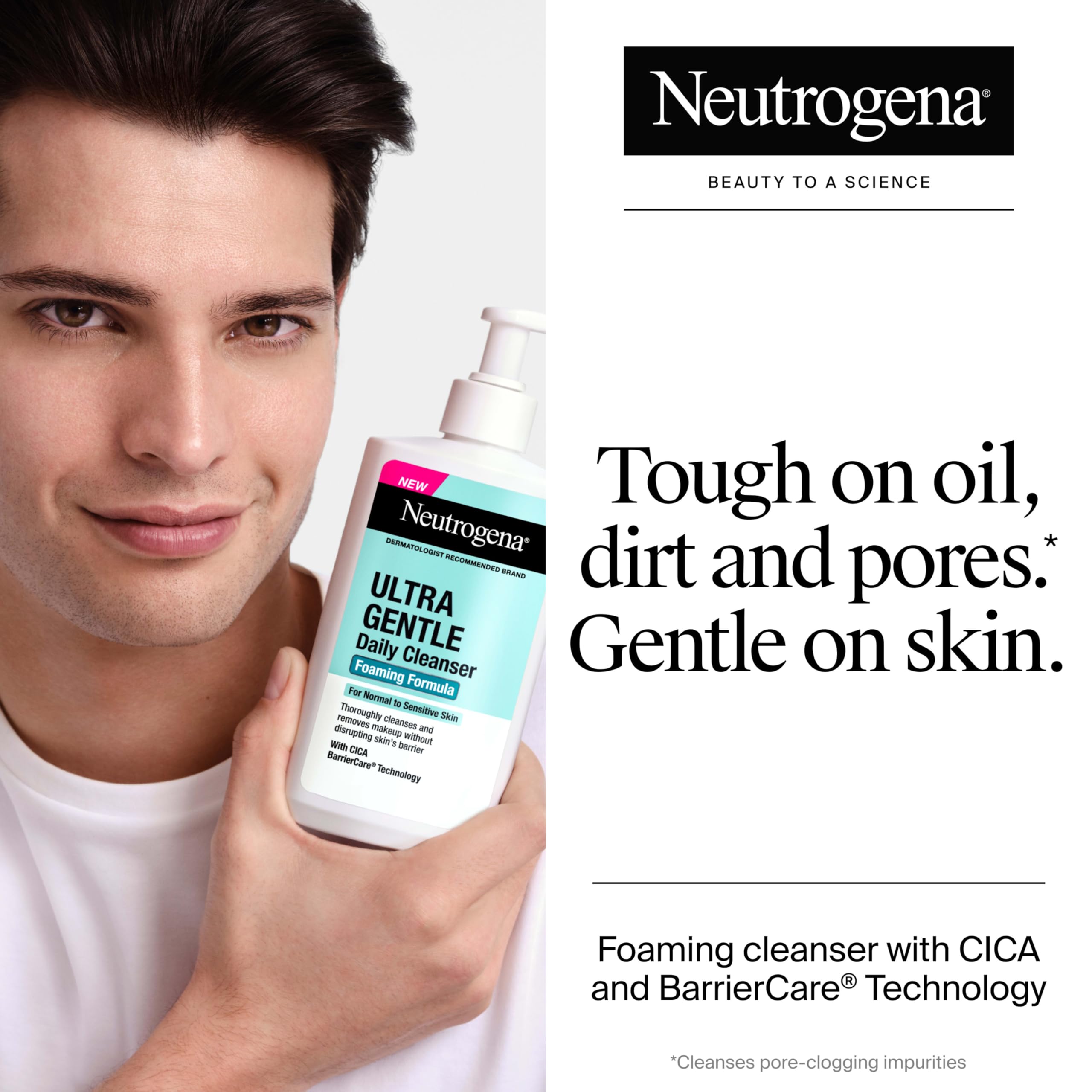 Elefair Tech Neutrogena Ultra Gentle Foaming Facial Cleanser, Fragrance Free, - Elefair Tech Official Product View 4