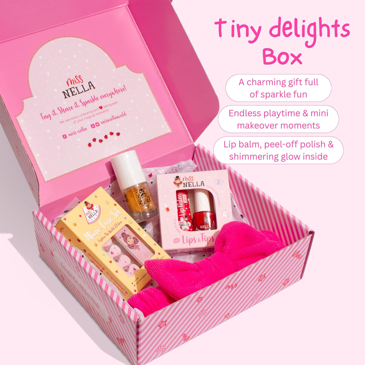 Miss Nella Pure Joy Christmas Gift Box Kids Makeup Set with - MISS NELLA Official Imagery - 3
