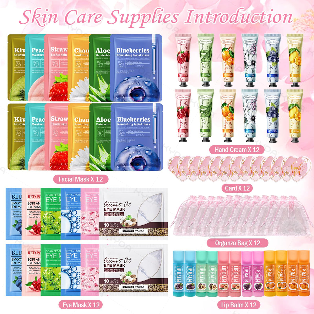 KYDA 72 Pcs Bulk Gifts for Women Spa Sleepover Party - KYDA Official Imagery - 3