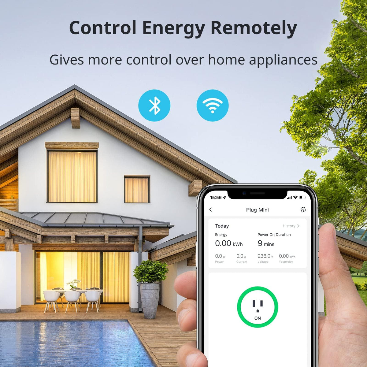 SwitchBot Smart Plug Mini 15A Energy Monitoring WiFi - SwitchBot Official Imagery - 3
