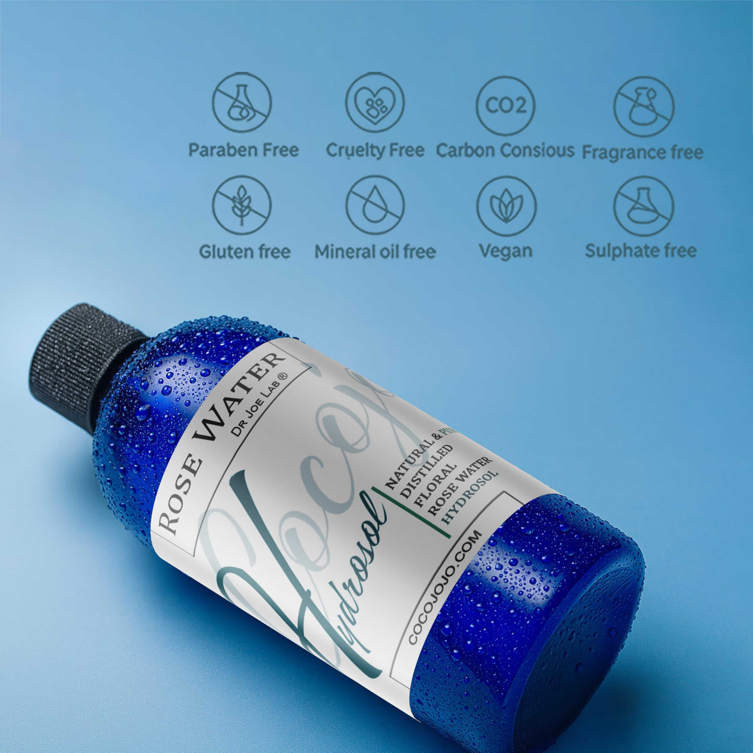 Rose Hydrosol Water Spray Toner 32 oz for Face Hydrating - cocojojo Official Imagery - 8