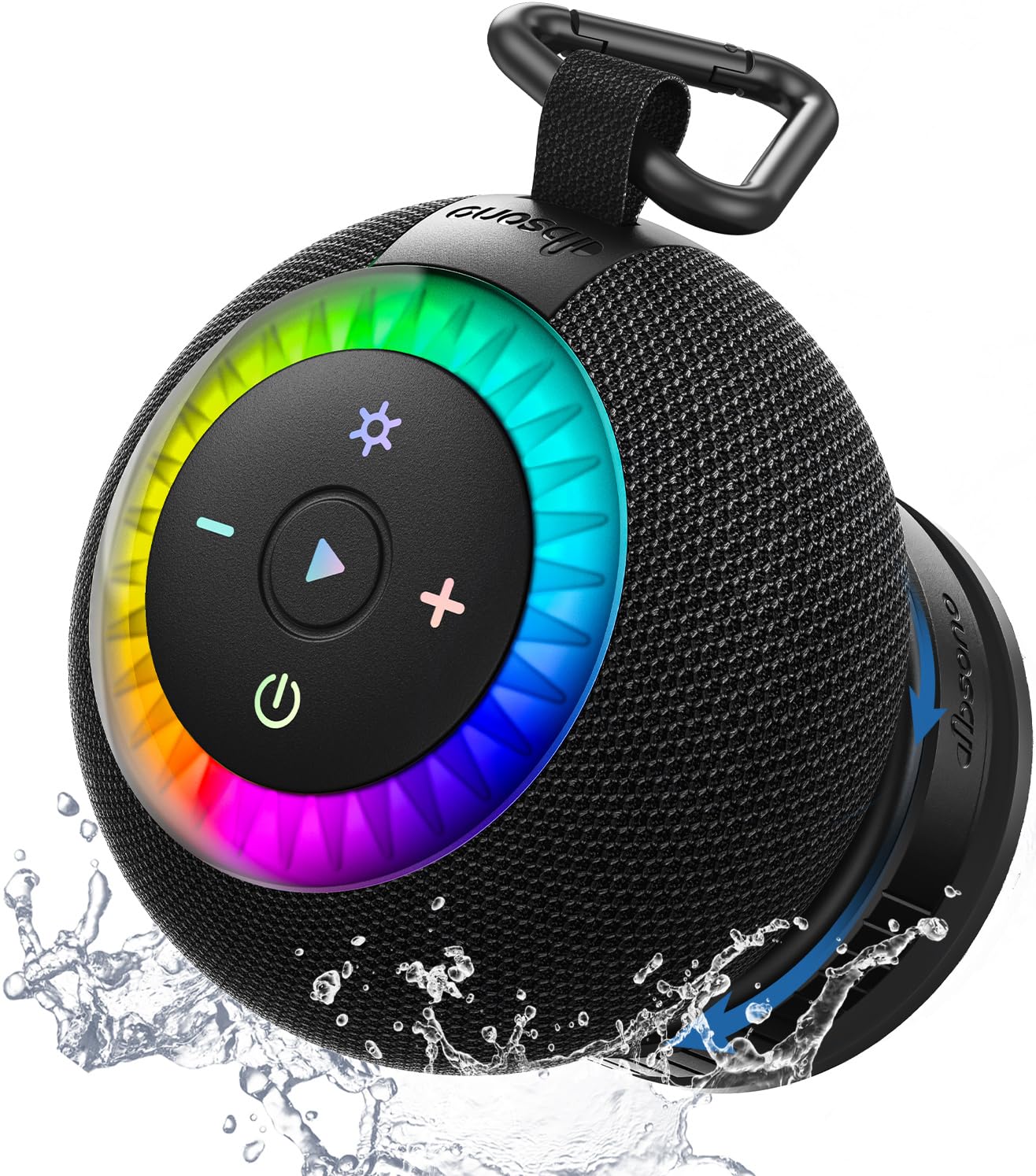 Bluetooth Shower Speaker IPX7 Waterproof: Removable Suction Cup, - Product Imagery