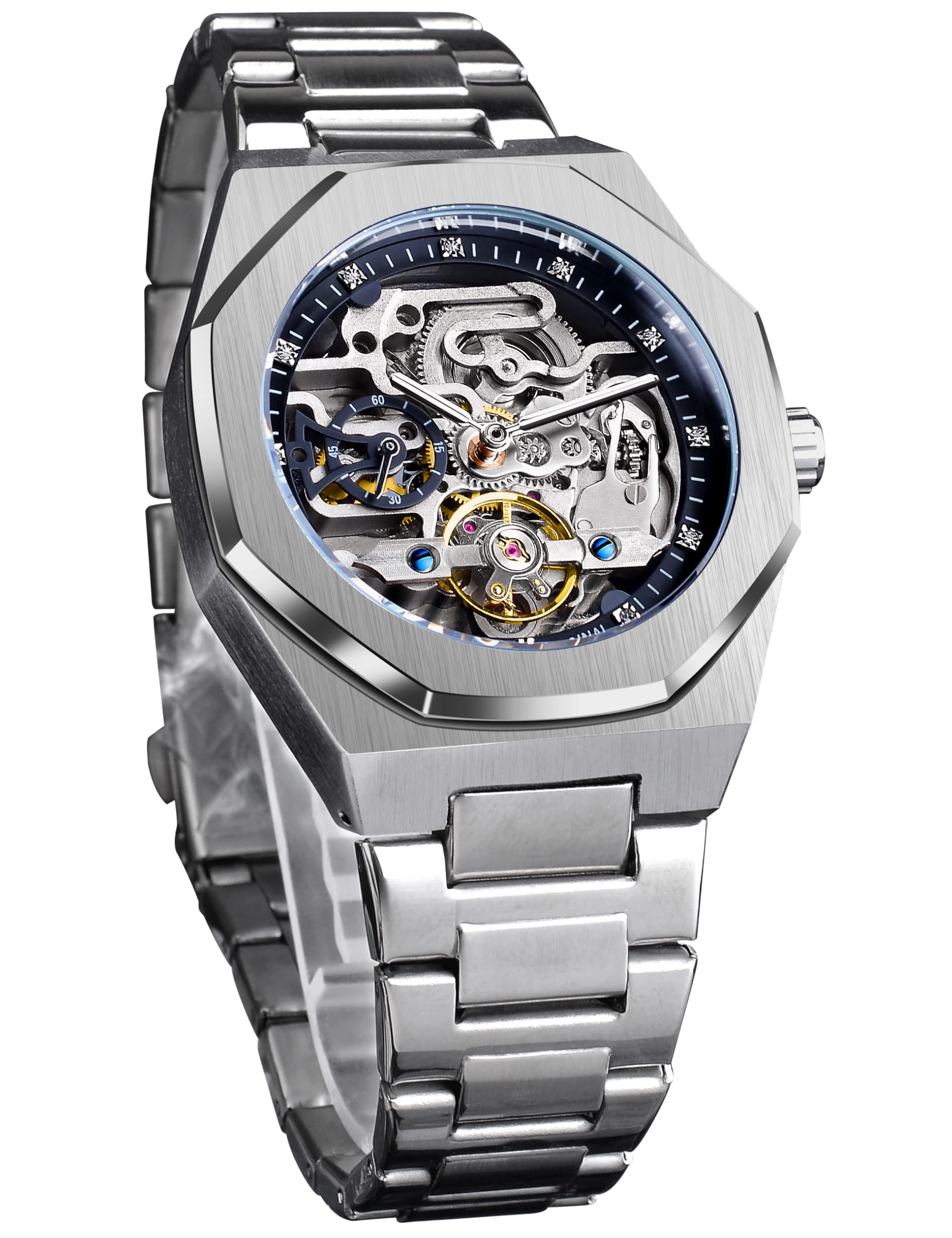 FORSINING Vintage Watch for Men Engraved Automatic Self-Wind - Product Imagery