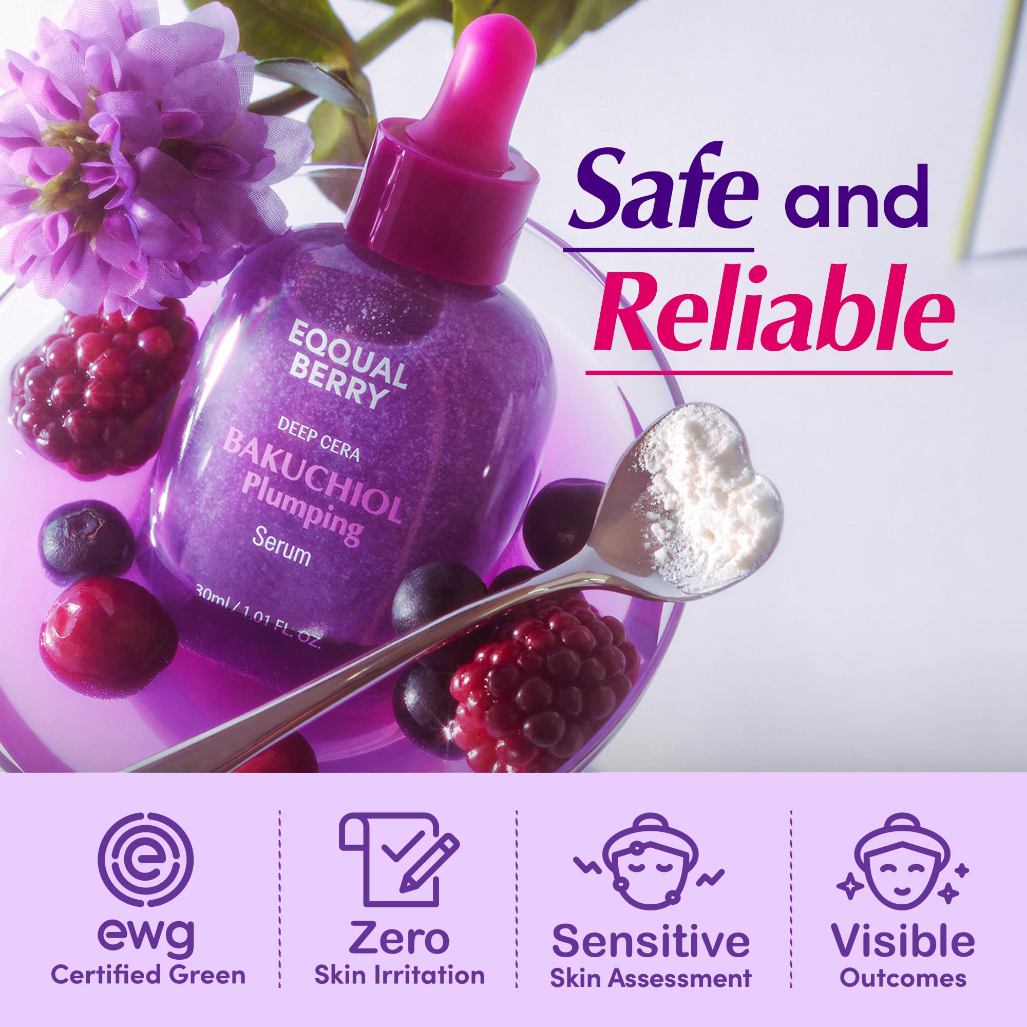 EQQUALBERRY Bakuchiol Plumping Face Serum - EQQUALBERRY