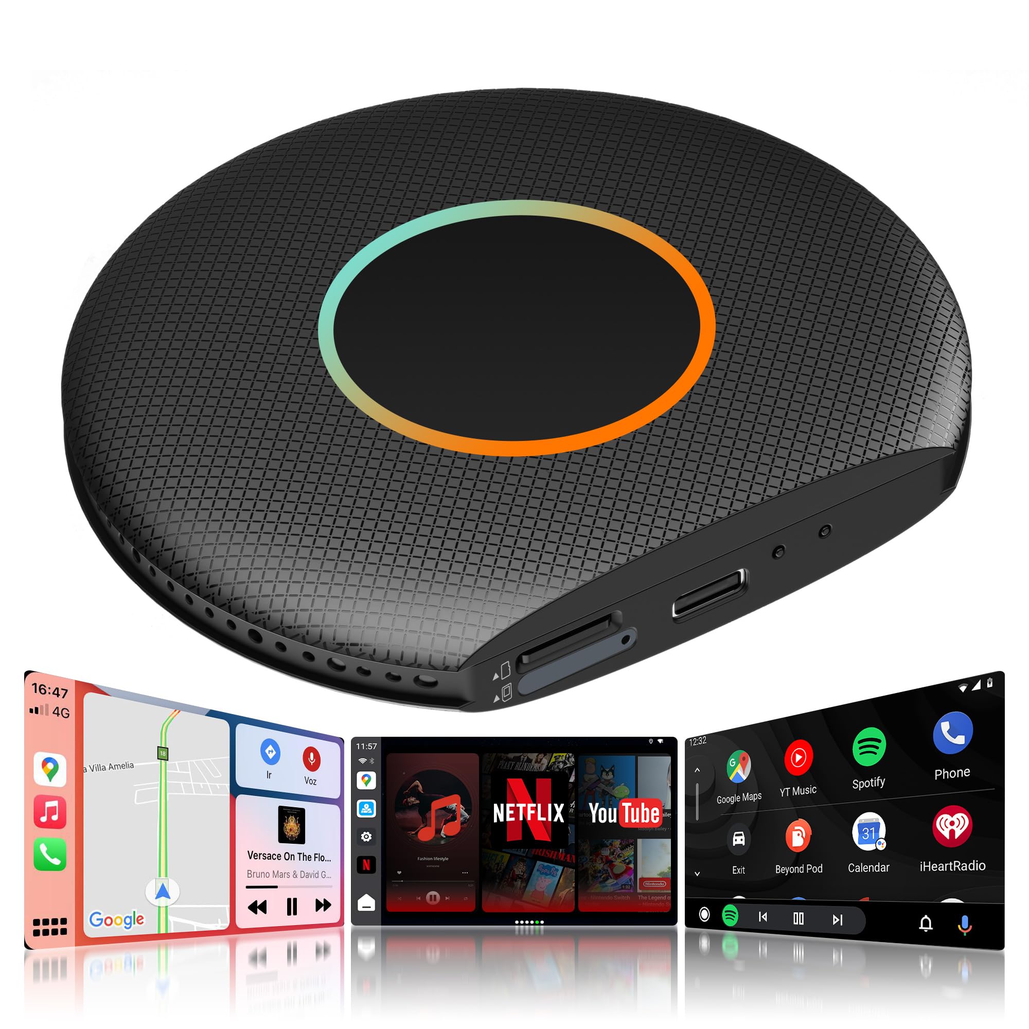MYATOTO AI Box Carplay, Car Play/Android Auto Wireless Adapter, M by MYATOTO - Angle View 9