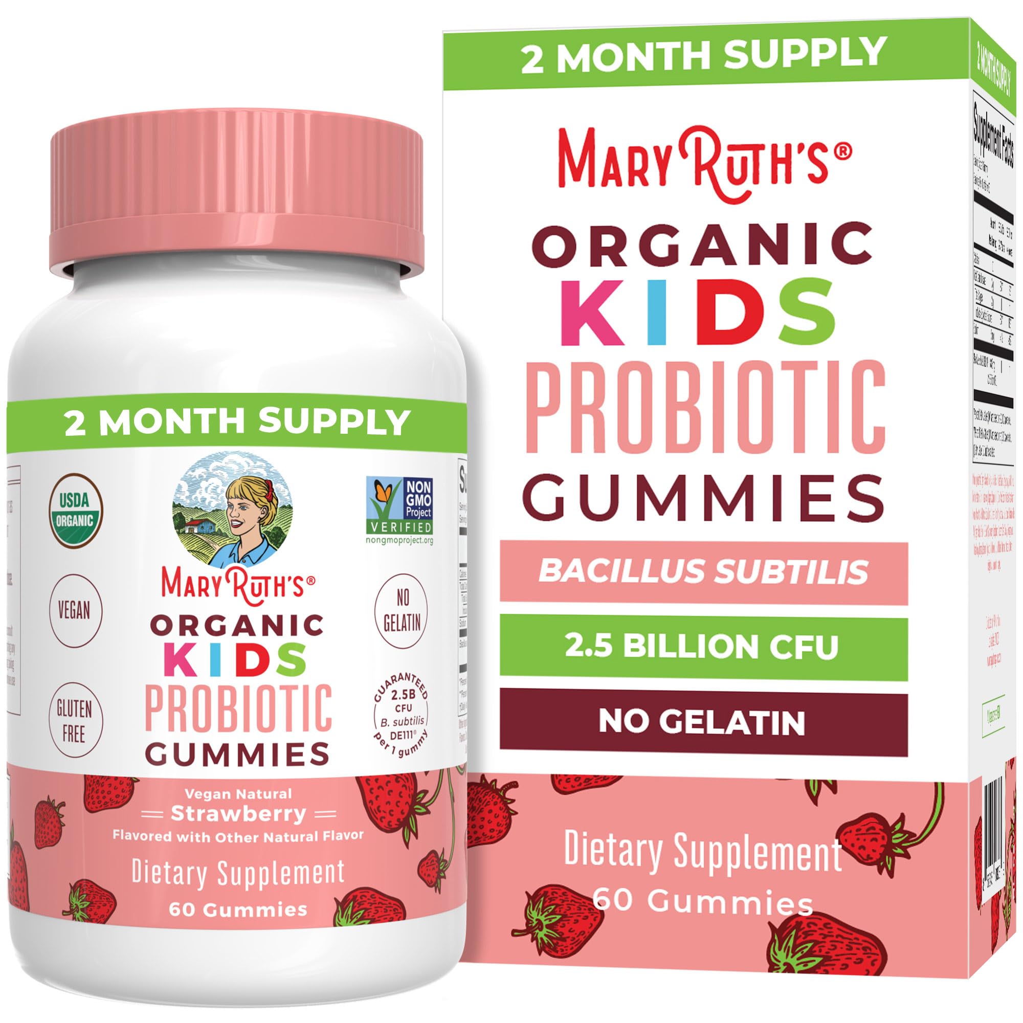 MaryRuth Organics Kids Probiotic Gummies, 60ct