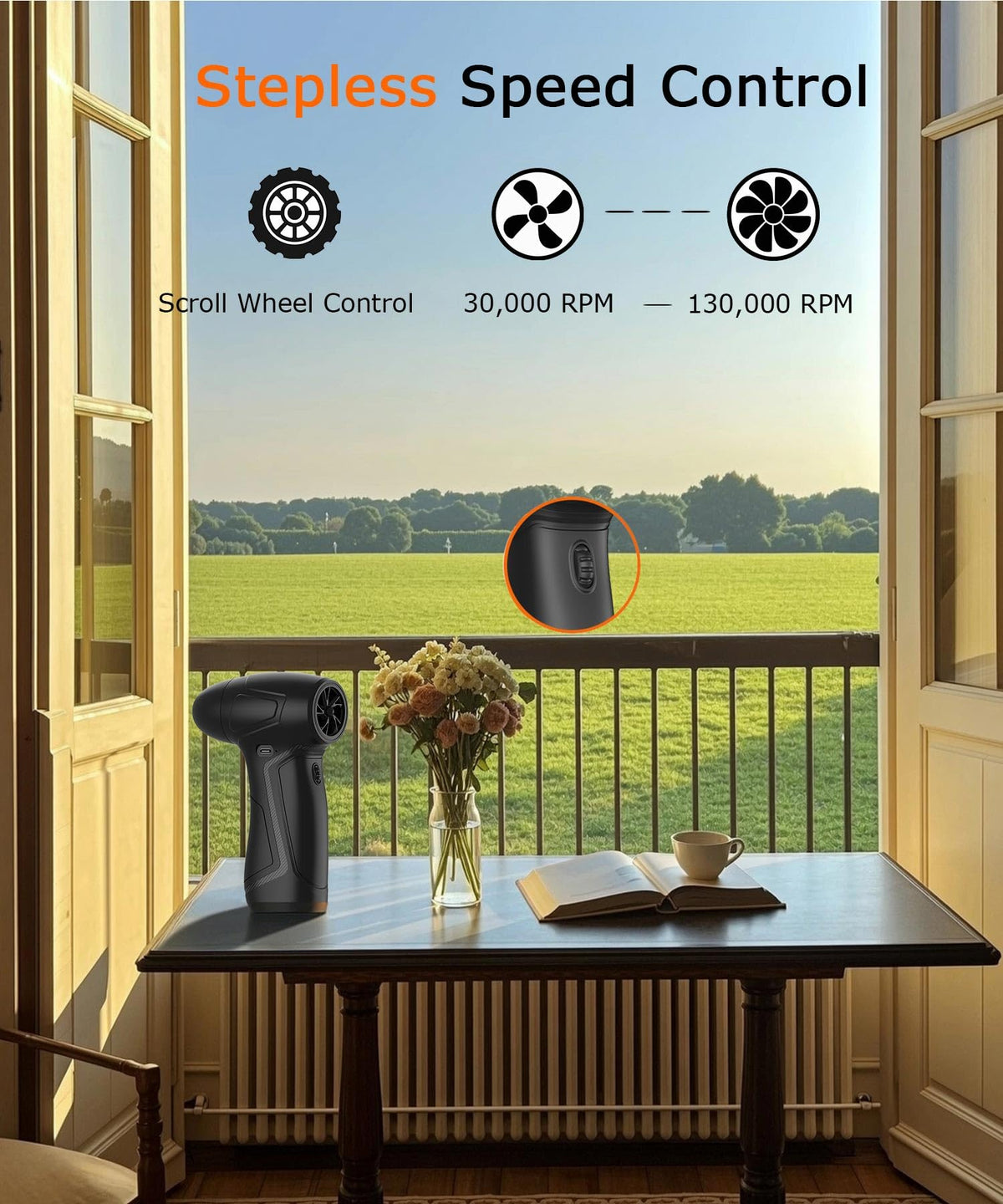 Compressed Air Duster 130 000 RPM Electric Air Blower with - VANCAFUL Official Imagery - 7