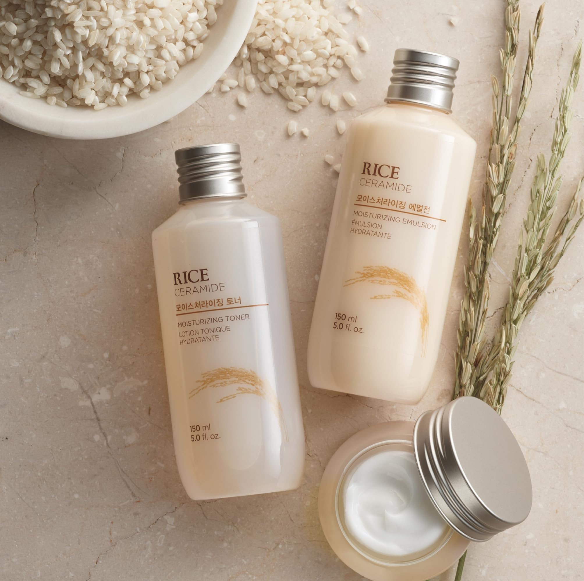 THE FACE SHOP Rice Ceramide Moisturizing Emulsion, Hydrating with Rice Water, - The Face Shop Official Product View 8