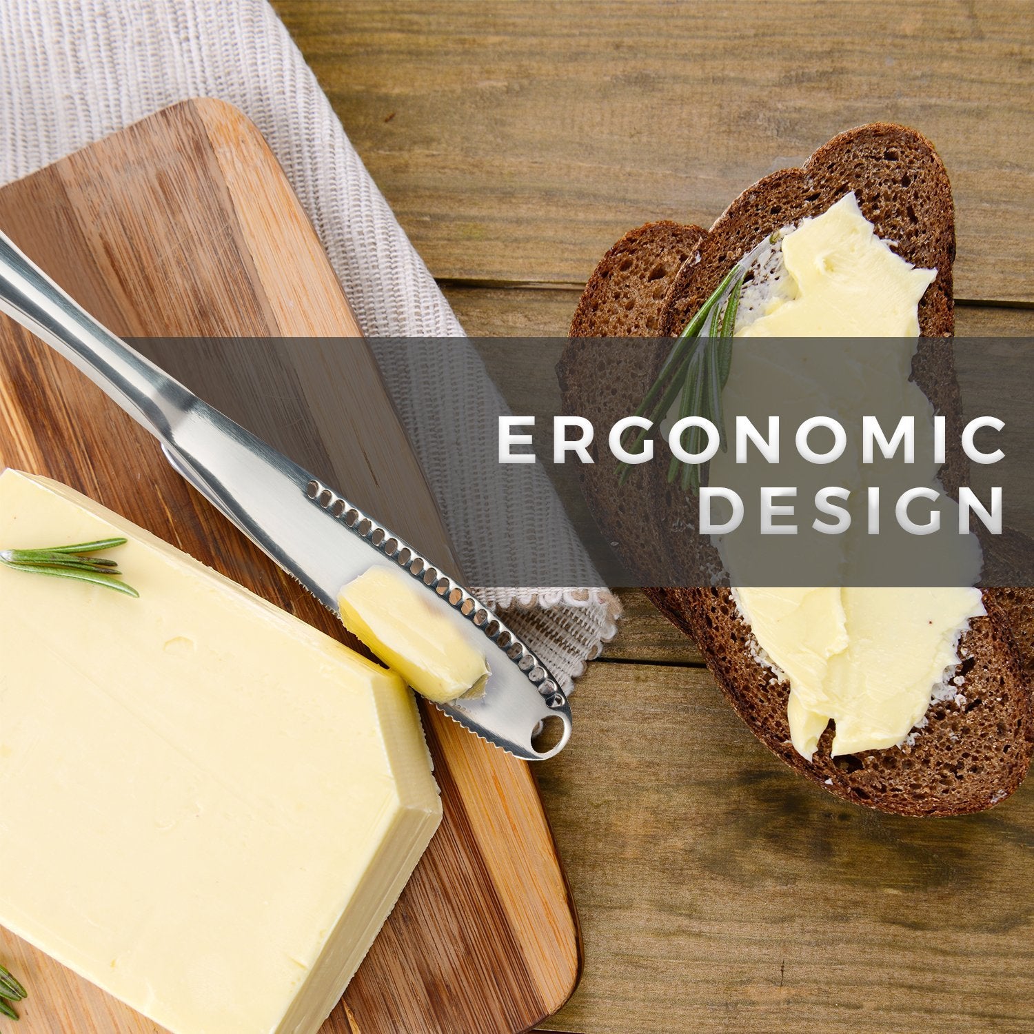 Simple preading Stainless Steel Butter Spreader, Butter Knife - 3 in 1 - View 4