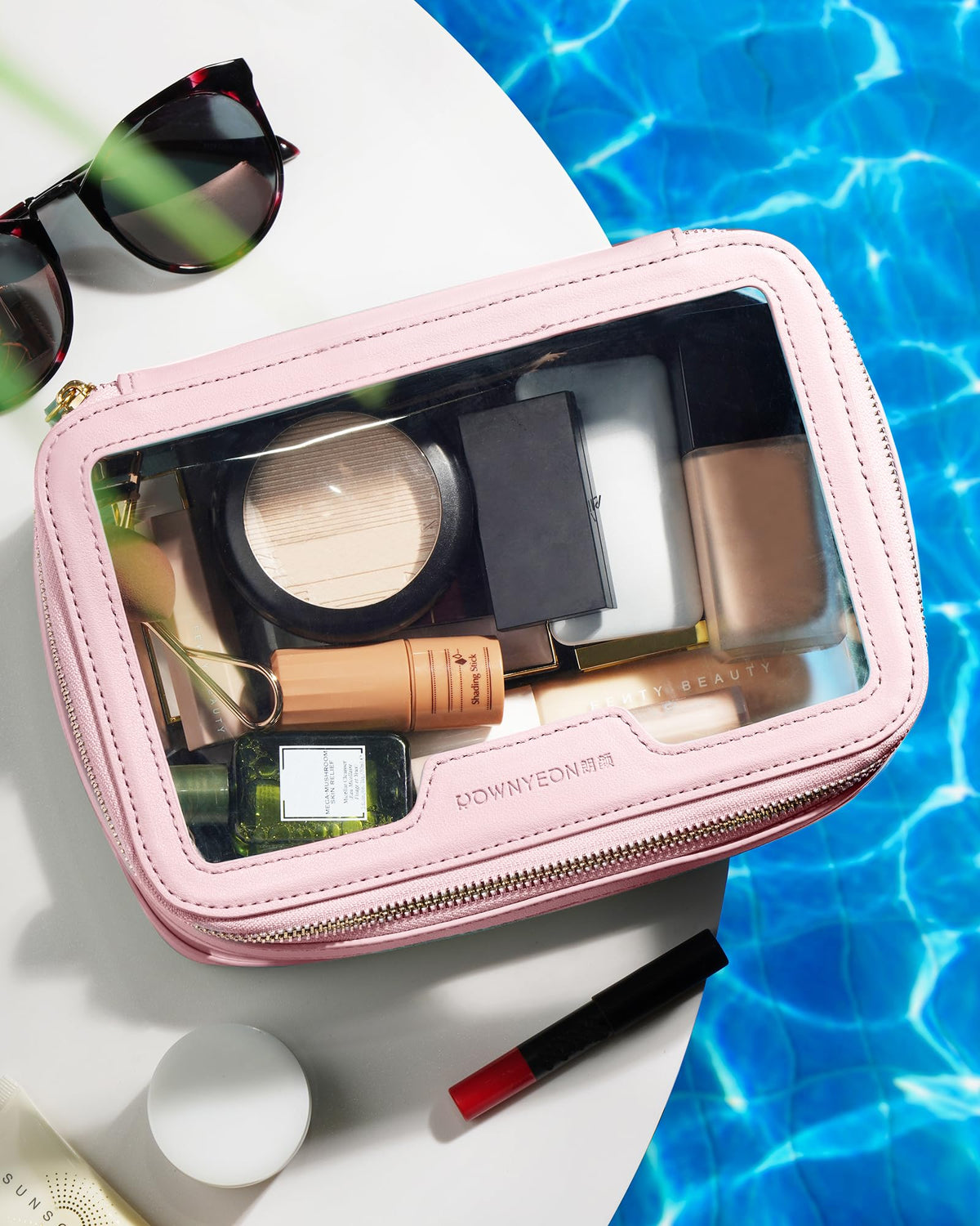 ROWNYEON Clear Makeup Case Toiletry Bag Multipurpose Travel - Camdeez Official Imagery - 4